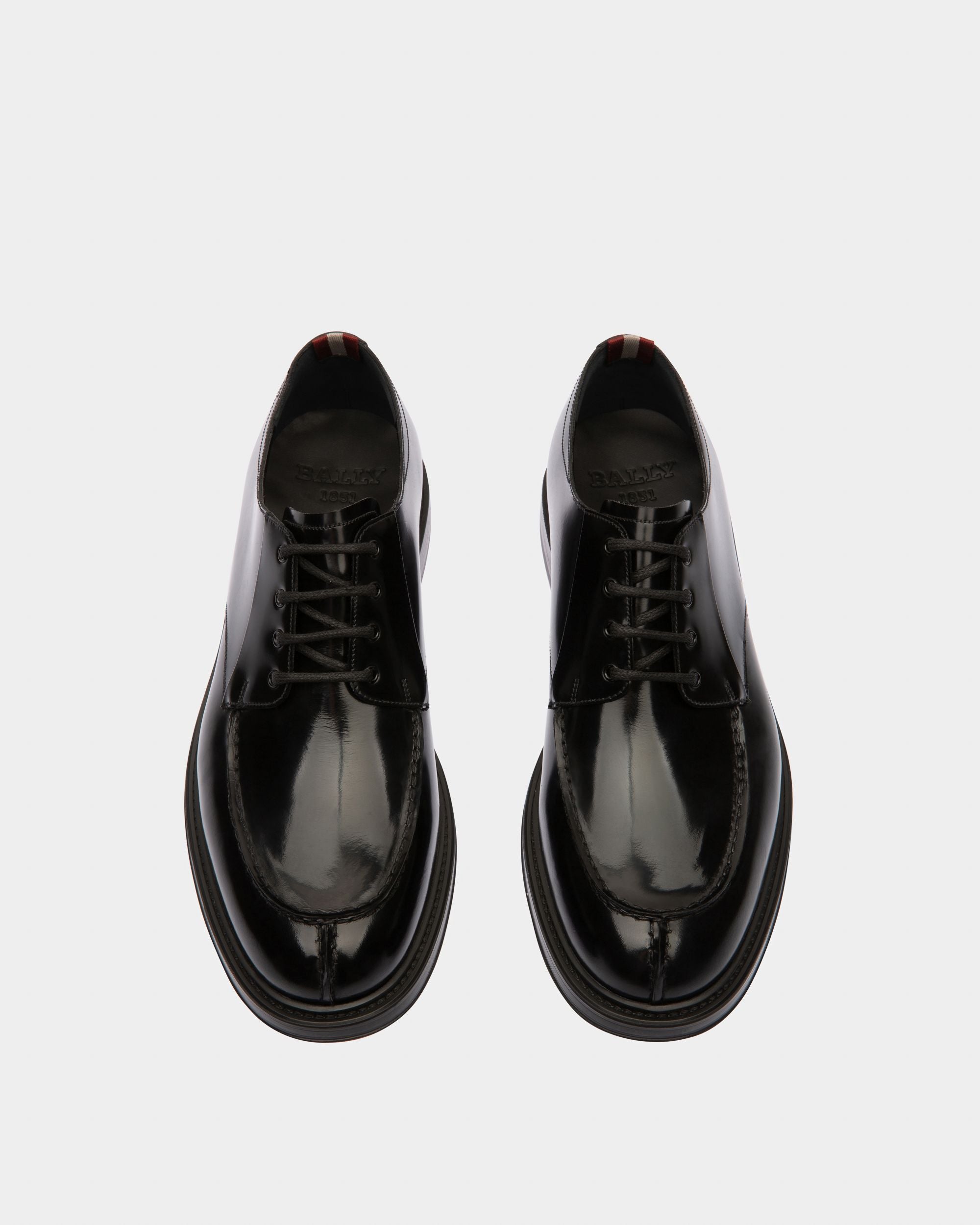 Nievro Derbies En Cuir Noir - Homme - Bally - 02