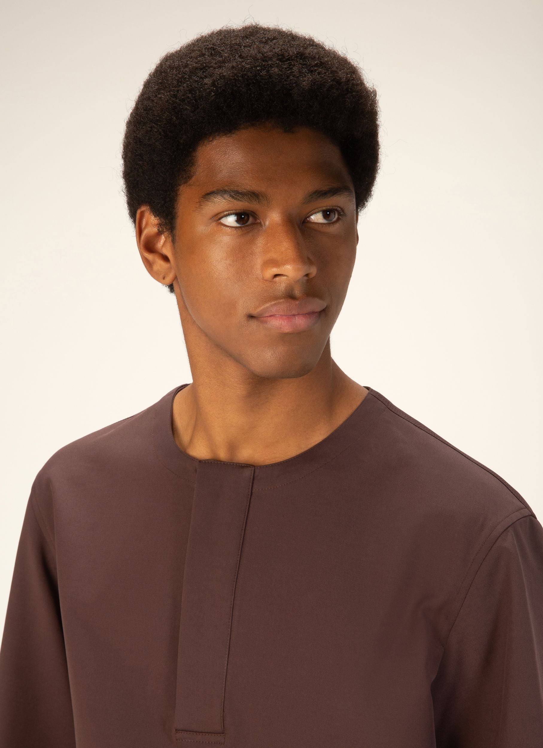 Cotton Mix Polo Shirt In Ebony Brown - Men's - Bally - 02