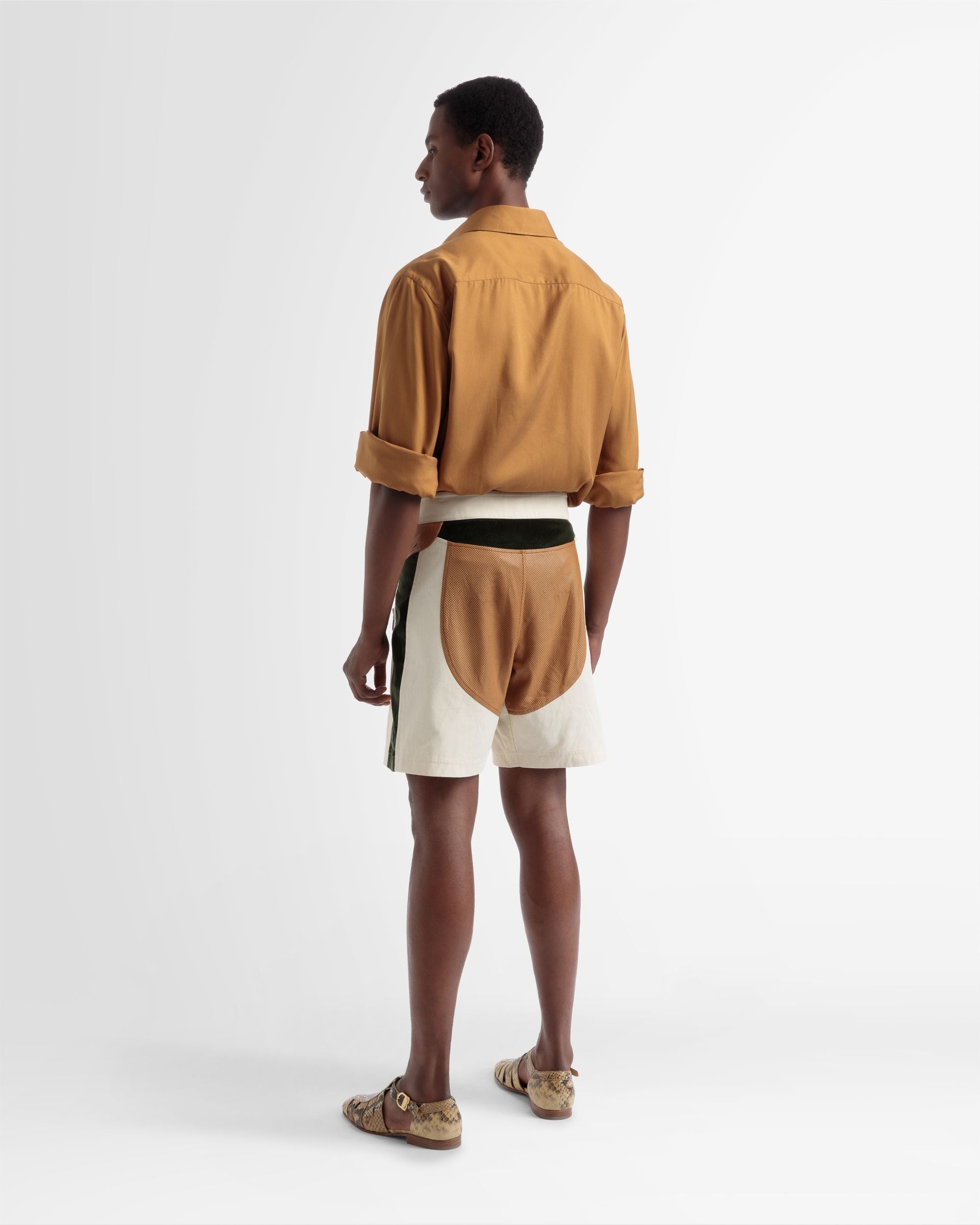 Seidenhemd Mit Tasche Vorn In Desert - Herren - Bally - 05