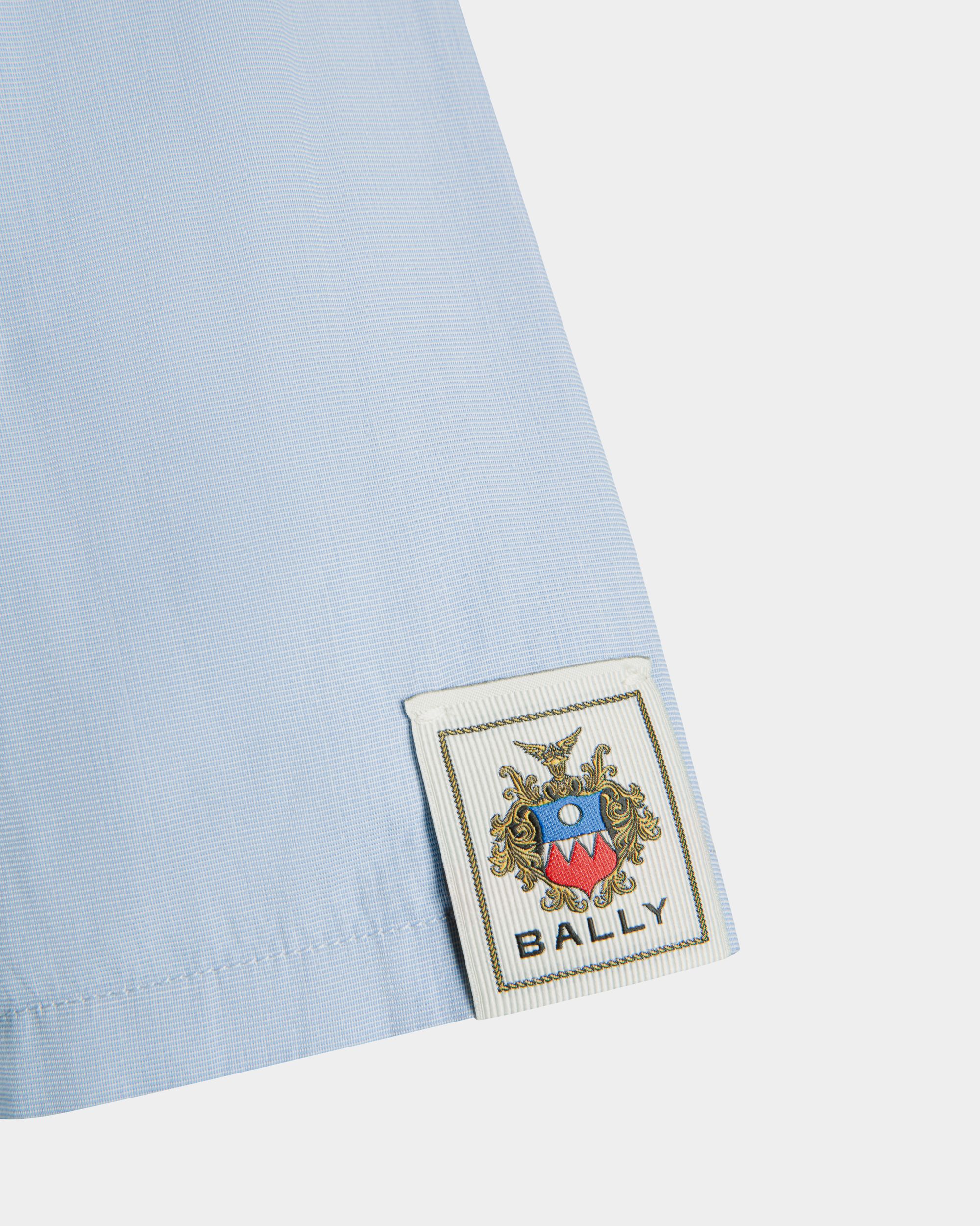 Shirt In Light Blue Cotton - Men's - Bally - 05