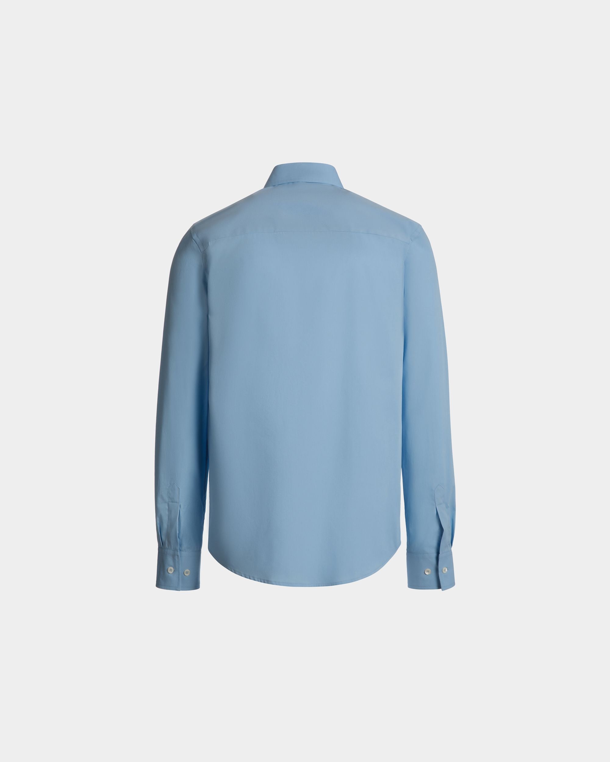 Chemise À Manches Longues En Coton Light Blue - Homme - Bally - 06