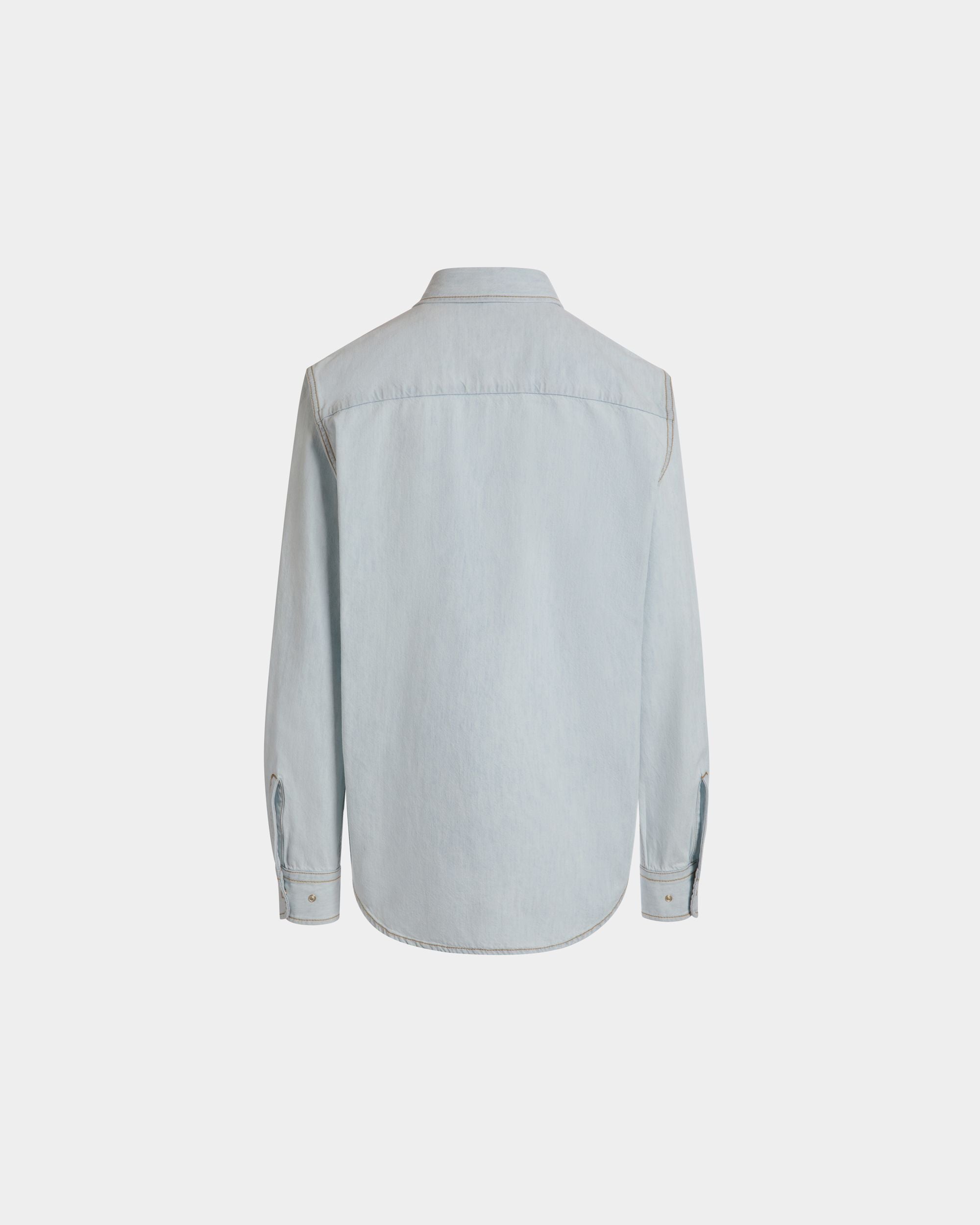 Camisa De Manga Larga De Algodón Light Blue - Hombre - Bally - 07