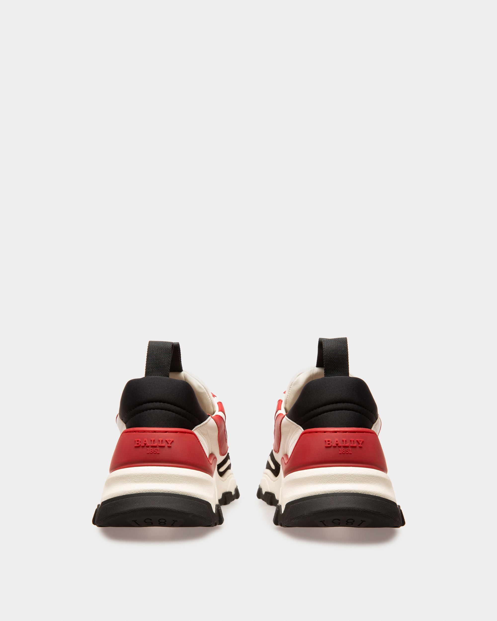 Harrys Sneakers En Cuir Rouge - Homme - Bally - 04