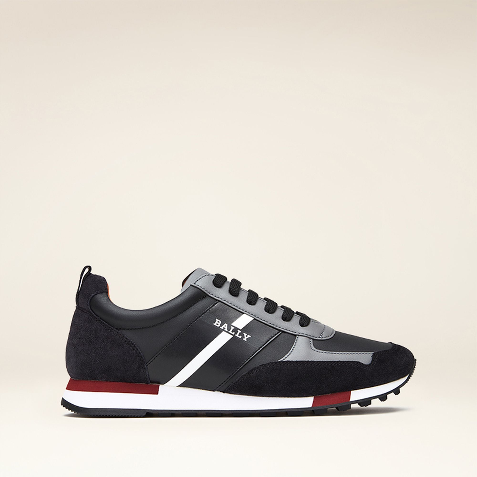 Men's Casual White And Black Sneakers - Homme - Bally - 01