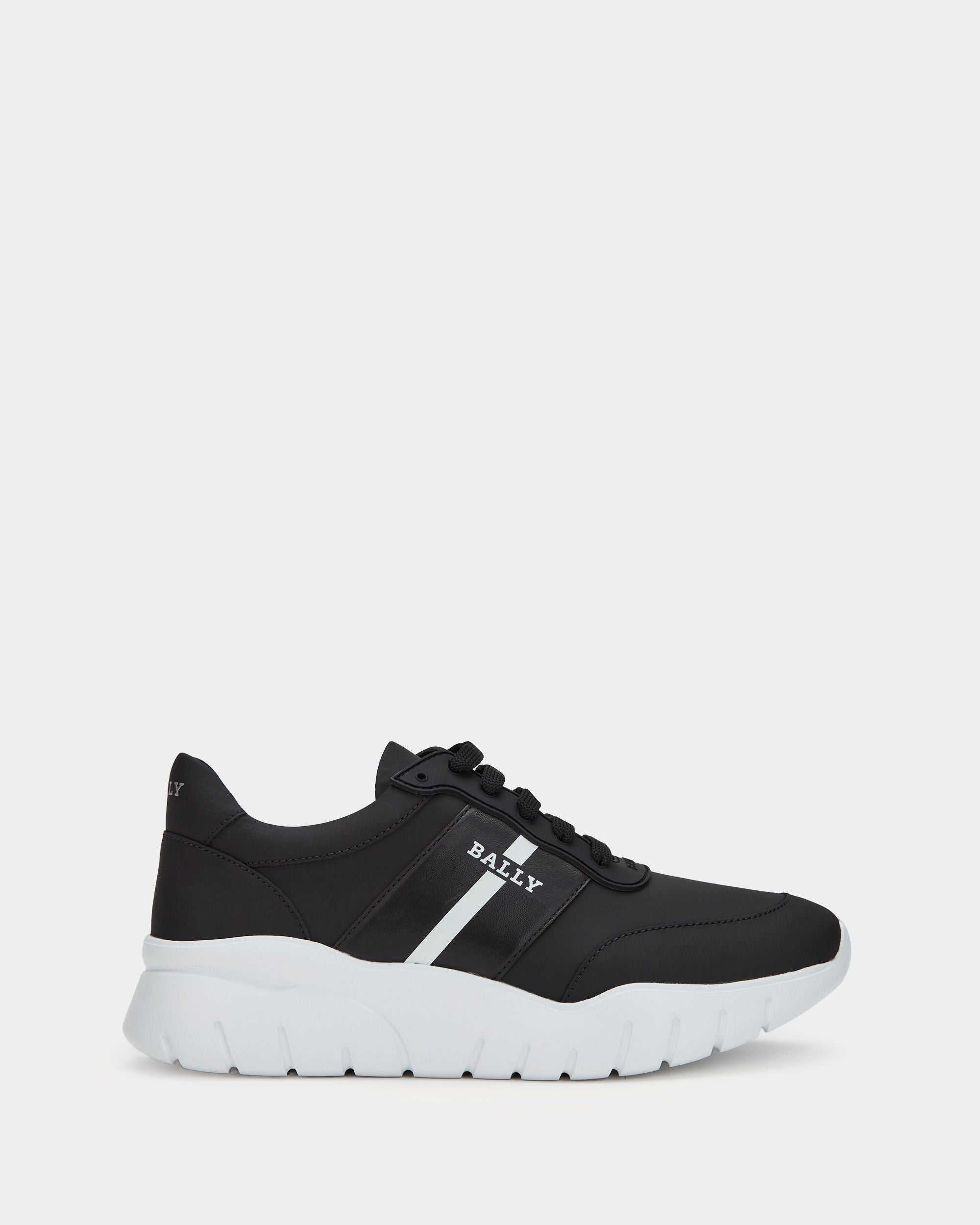Sneaker in Black Leather - Men's - Bally - 01