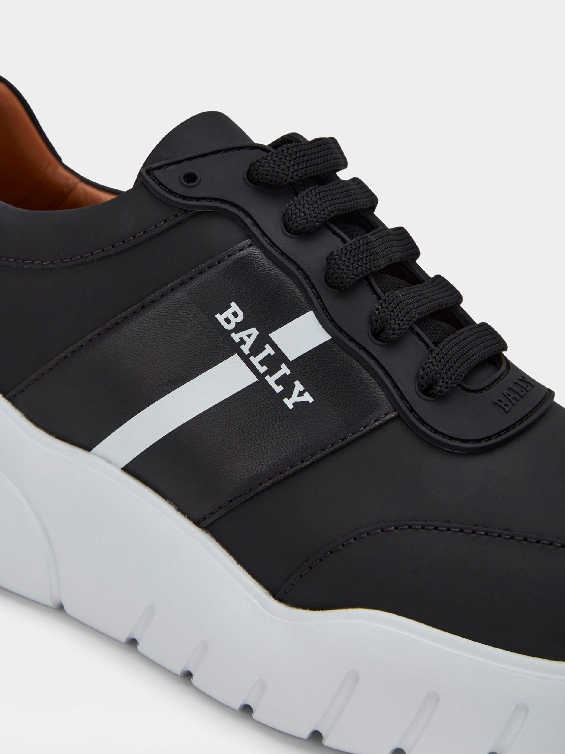Sneaker in Black Leather - Men's - Bally - 04