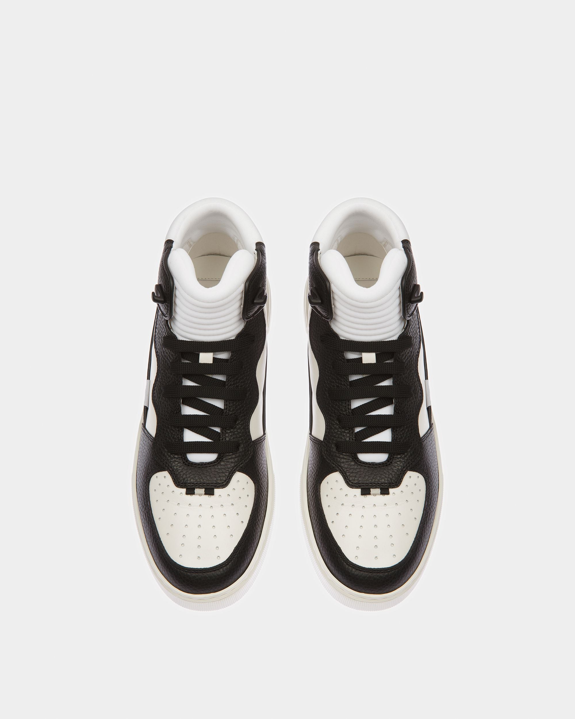 Martyn Sneaker Aus Leder Und Stoff In Schwarz Und Weiß - Herren - Bally - 02