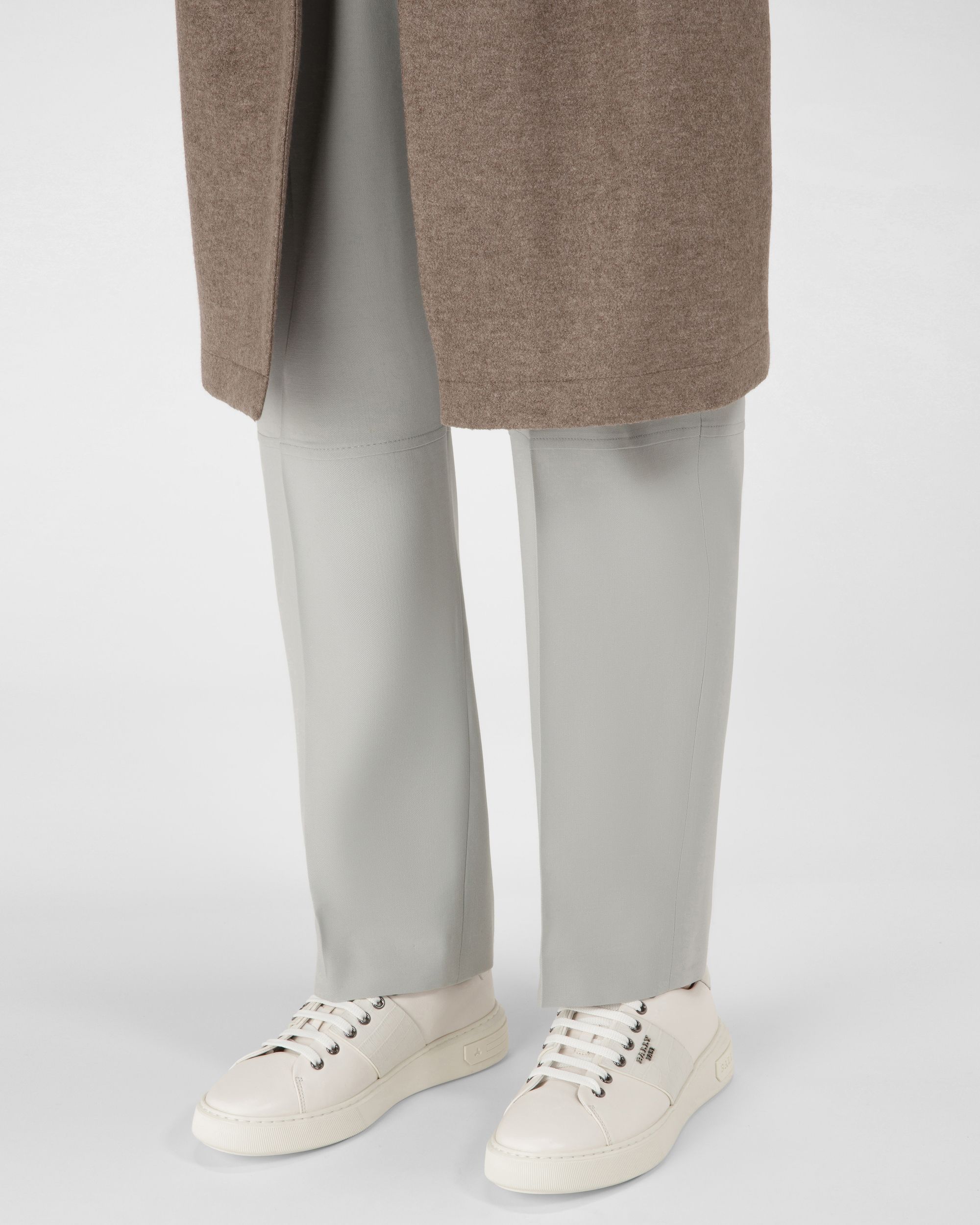 Mattye Leather Sneakers In White - Men's - Bally - 02
