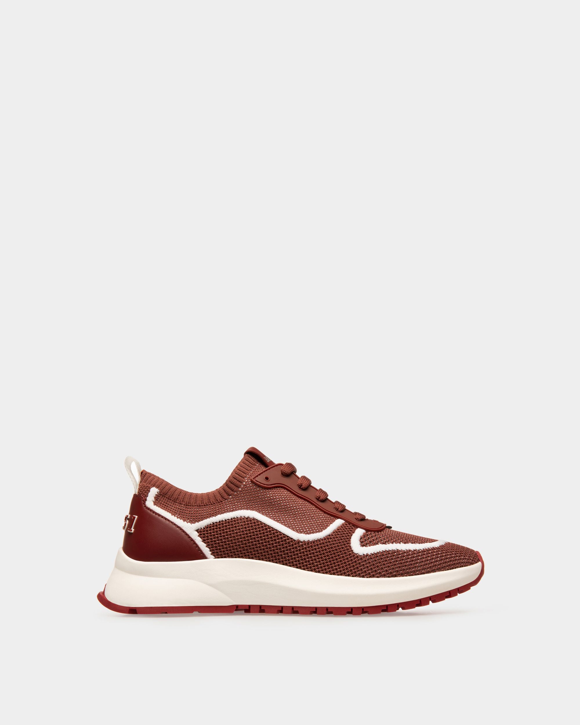 Davyn Sneaker Aus Traditionsrotem Und Weissem Netzstoff - Herren - Bally - 01