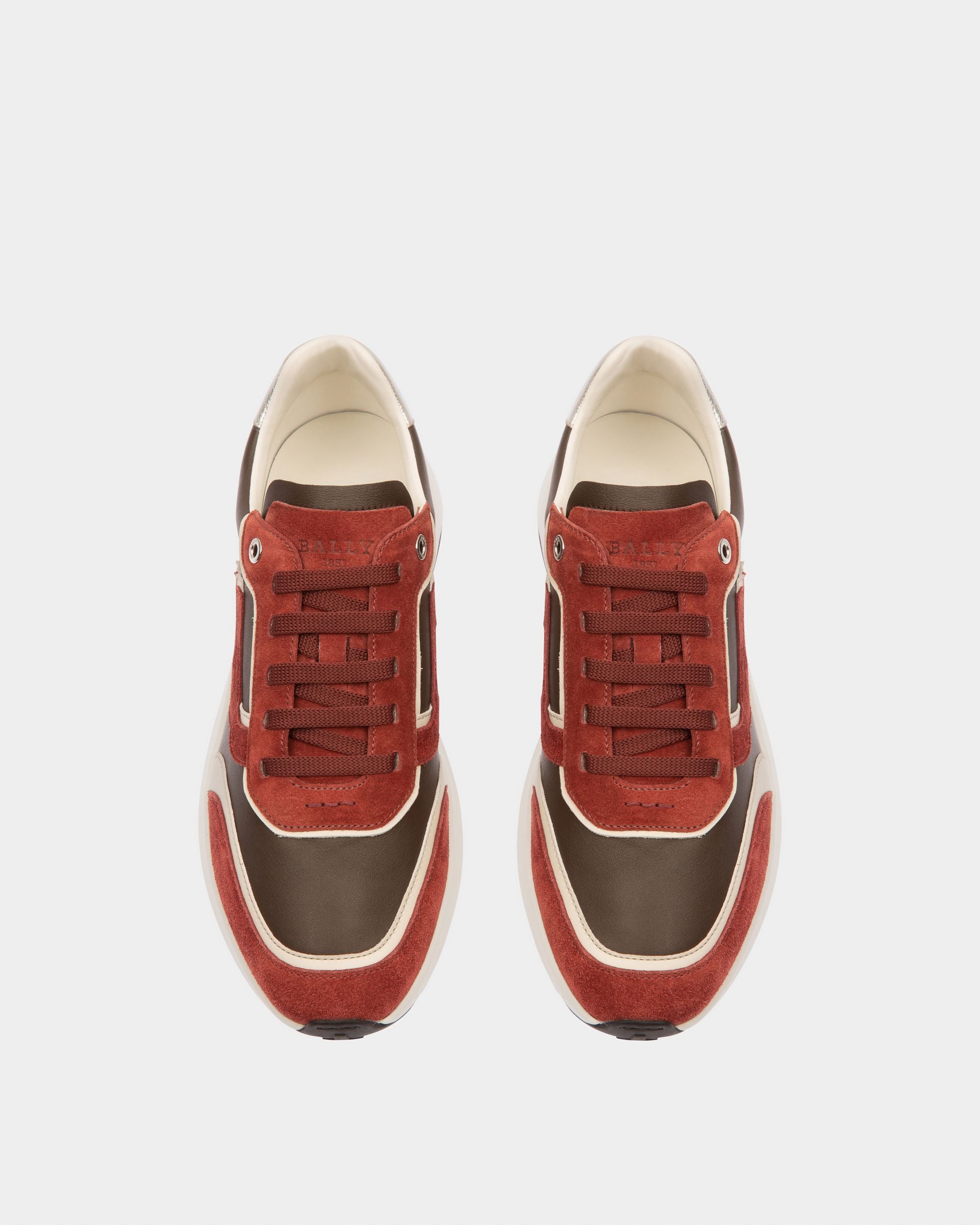 Demmy Leder-Sneaker In Heritage-Rot Und Braun - Herren - Bally - 02