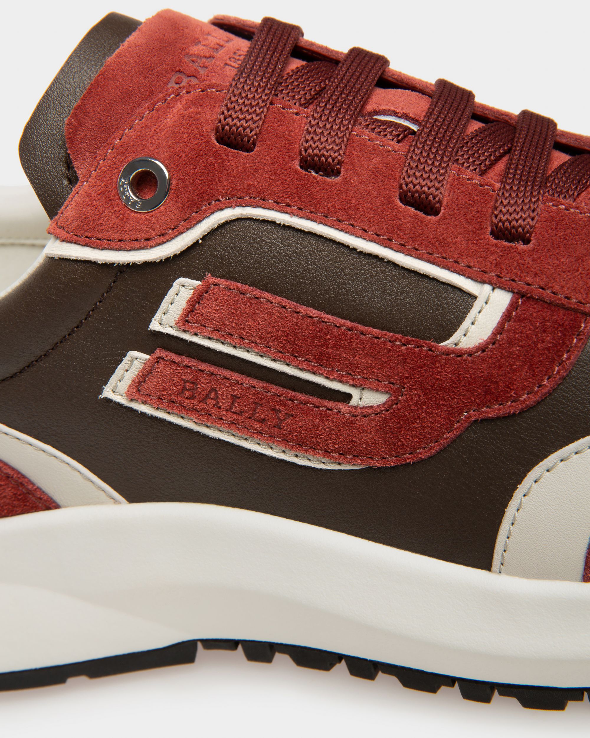 Demmy Leder-Sneaker In Heritage-Rot Und Braun - Herren - Bally - 05