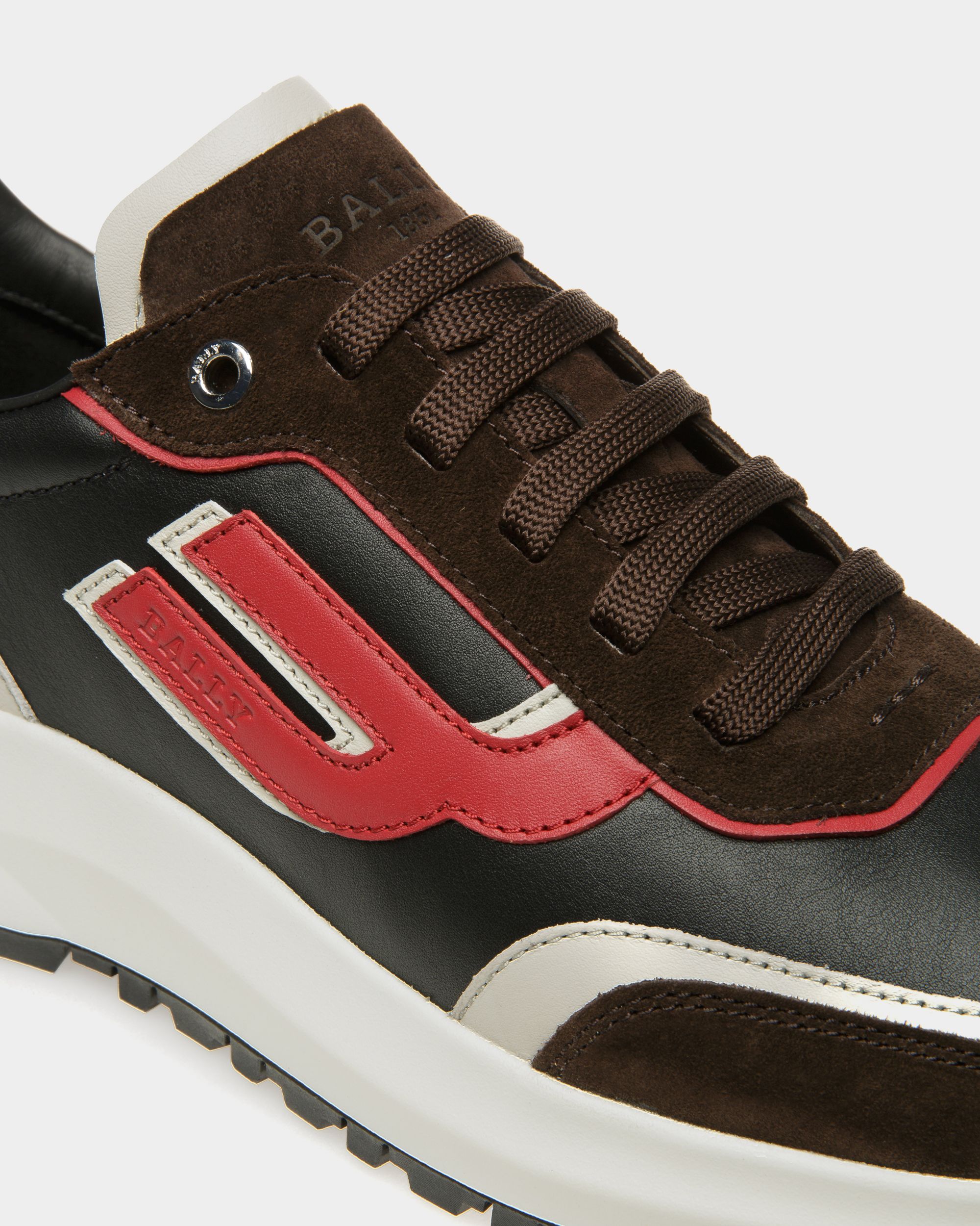 Demmy Sneakers En Cuir Brun Ébène - Homme - Bally - 02