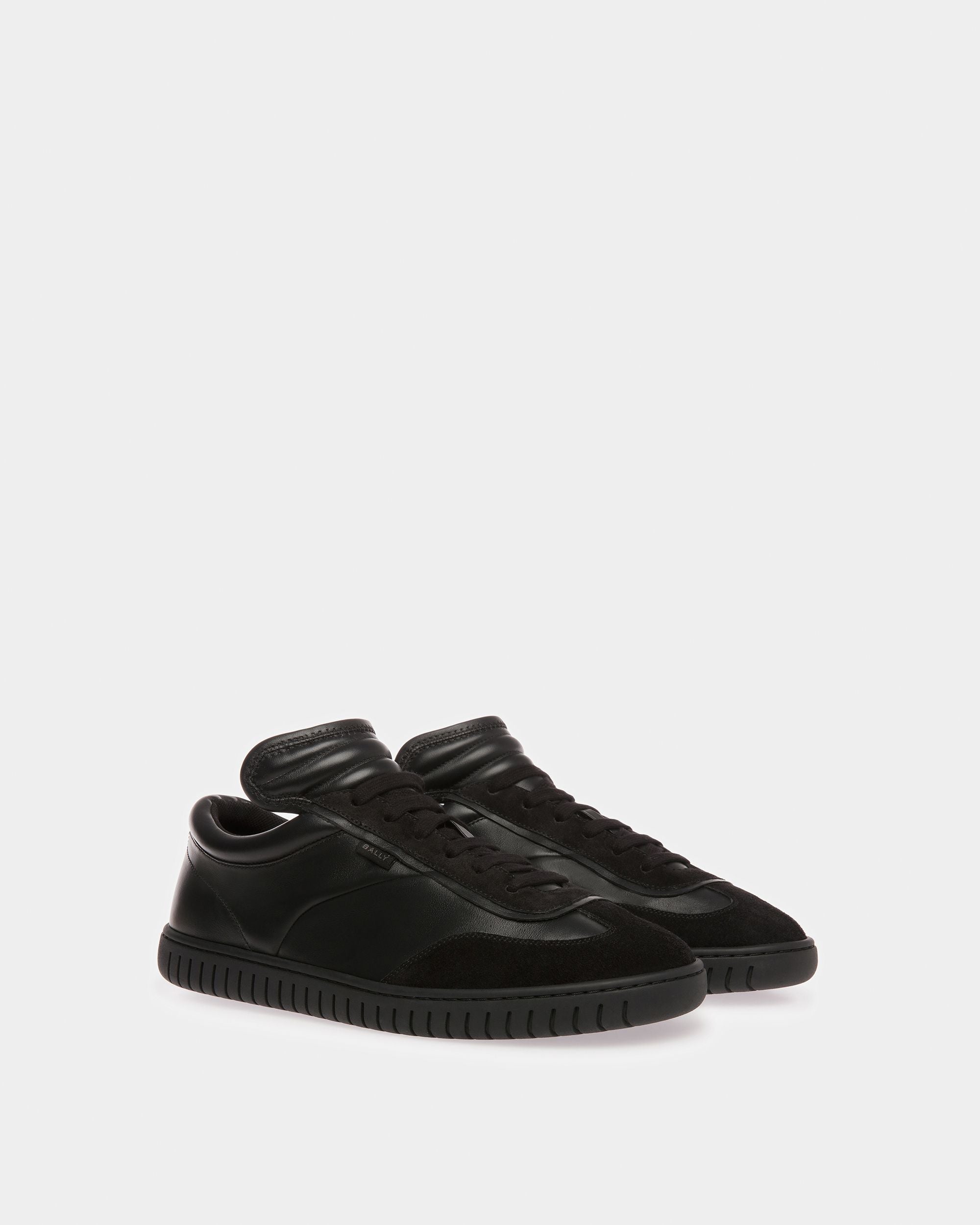 Player Sneaker Aus Leder In Schwarz - Herren - Bally - 02
