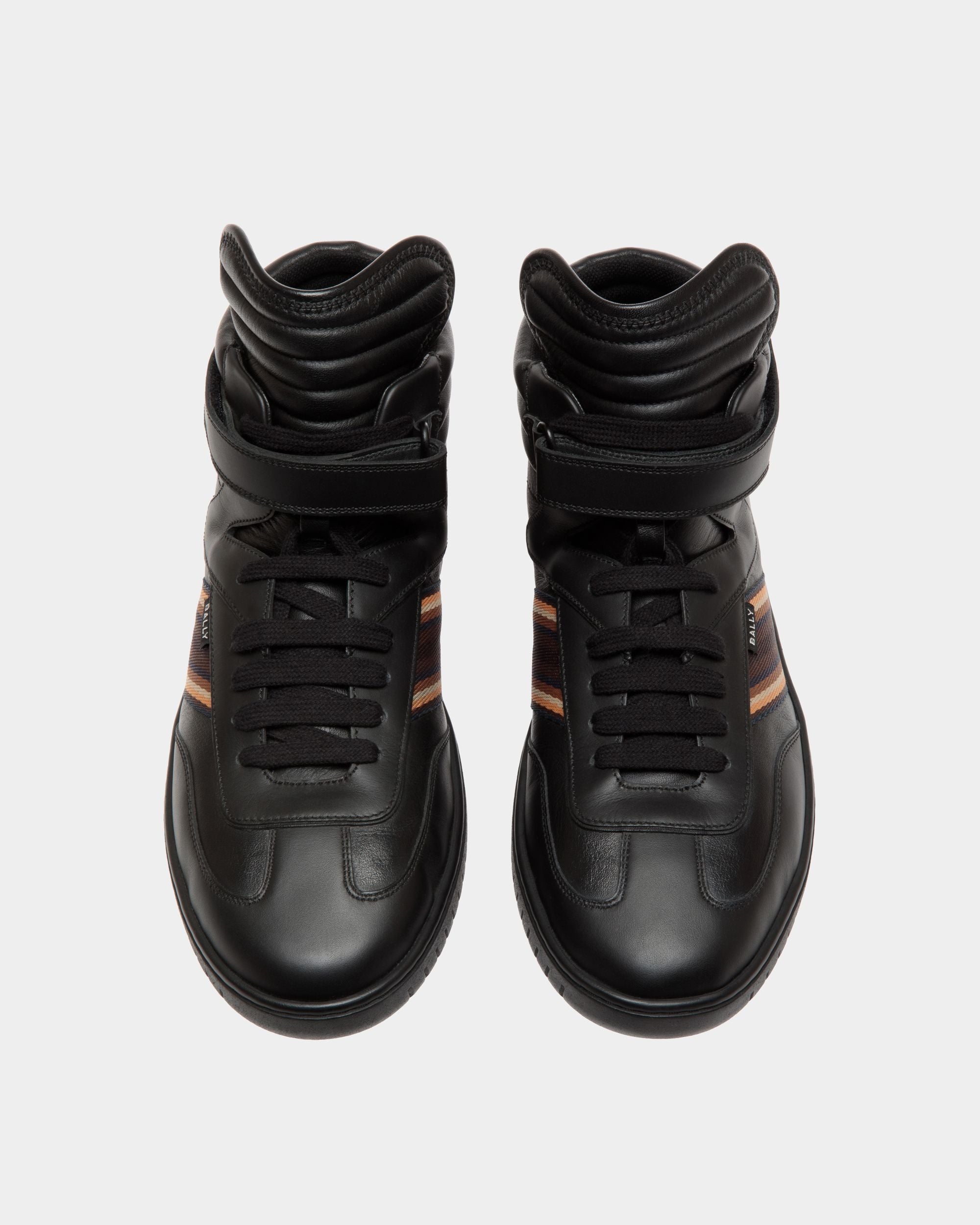 Player Sneaker In Black Leather - Homme - Bally - 04