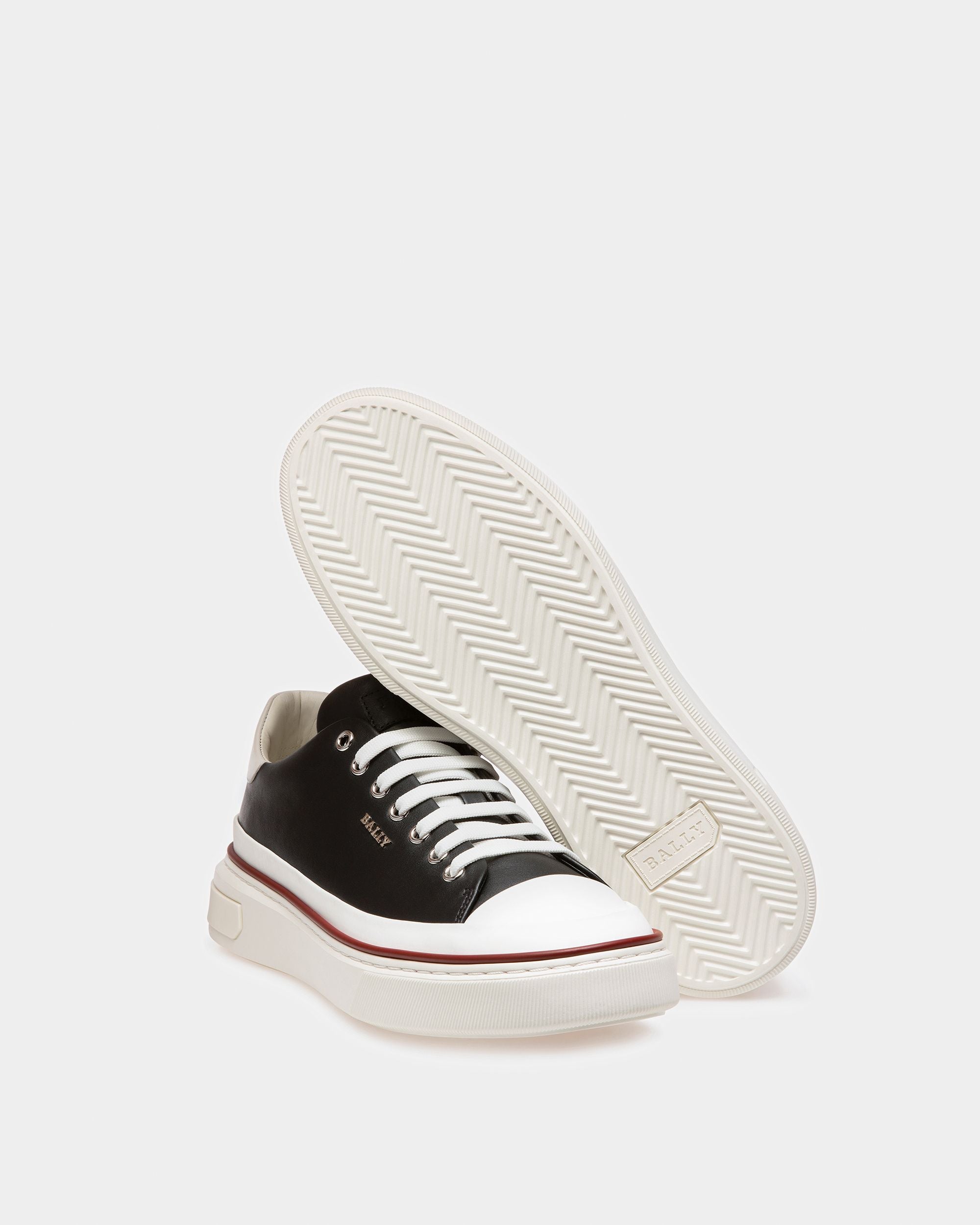 Maily Sneaker Aus Leder In Schwarz Und Weiss - Herren - Bally - 03