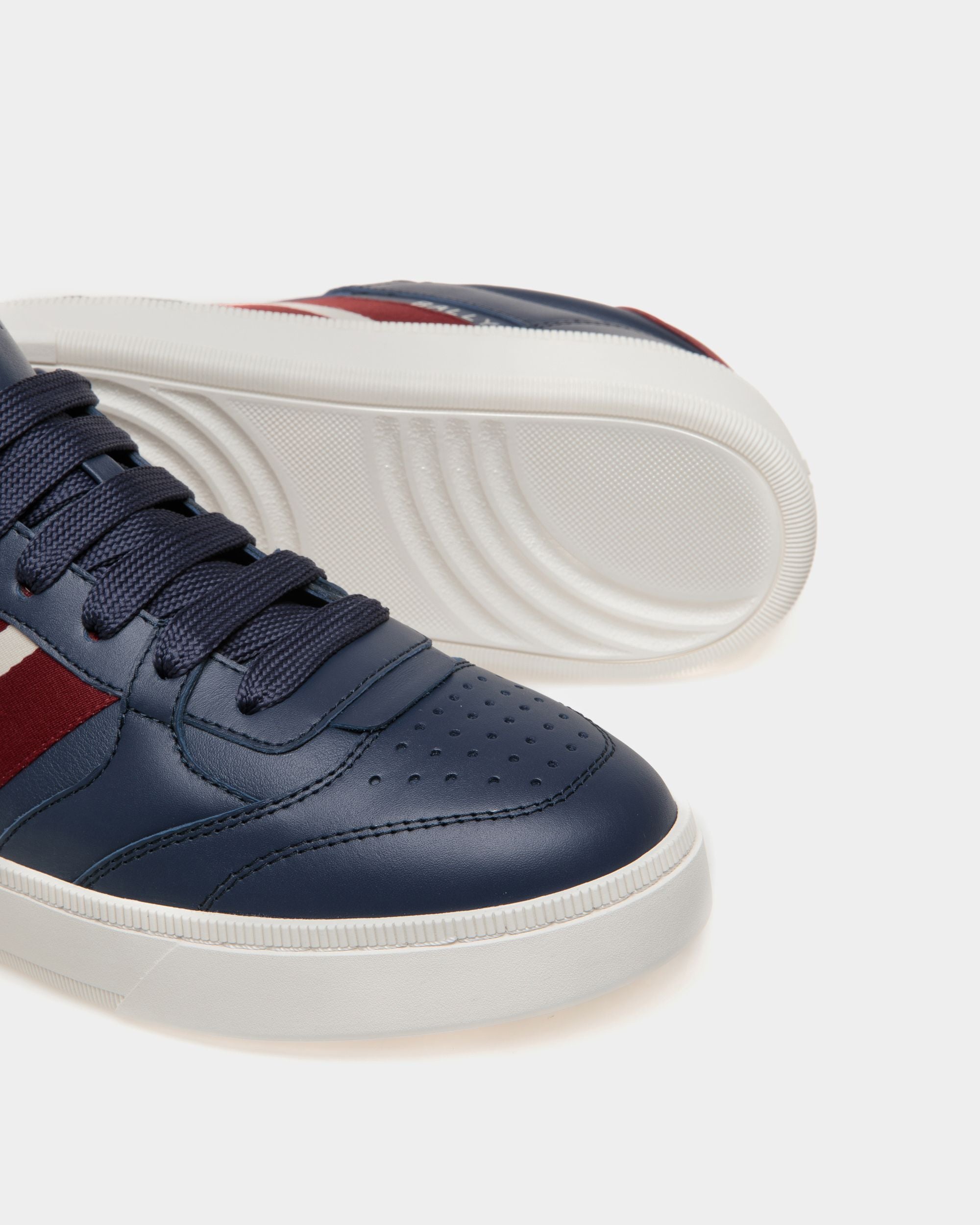 Sneaker Raise En Cuir Bleu - Homme - Bally - 04