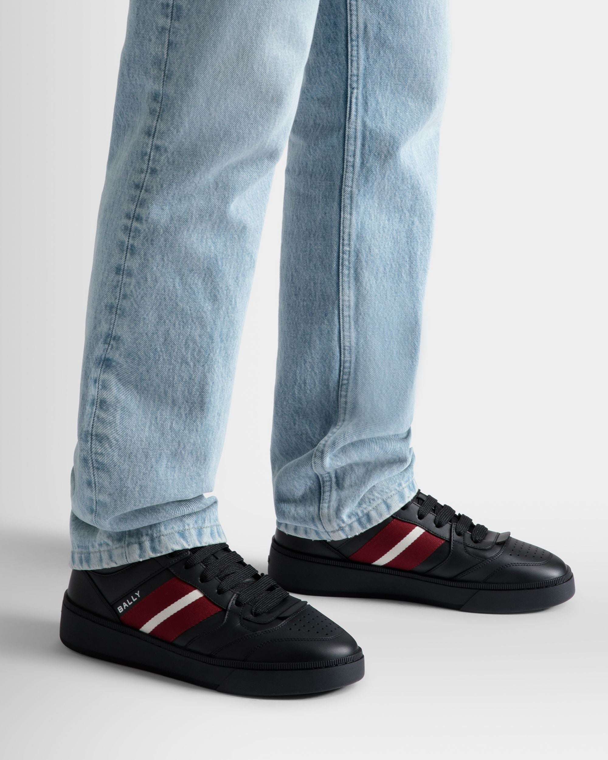 Sneaker Raise En Cuir Noir - Homme - Bally - 02