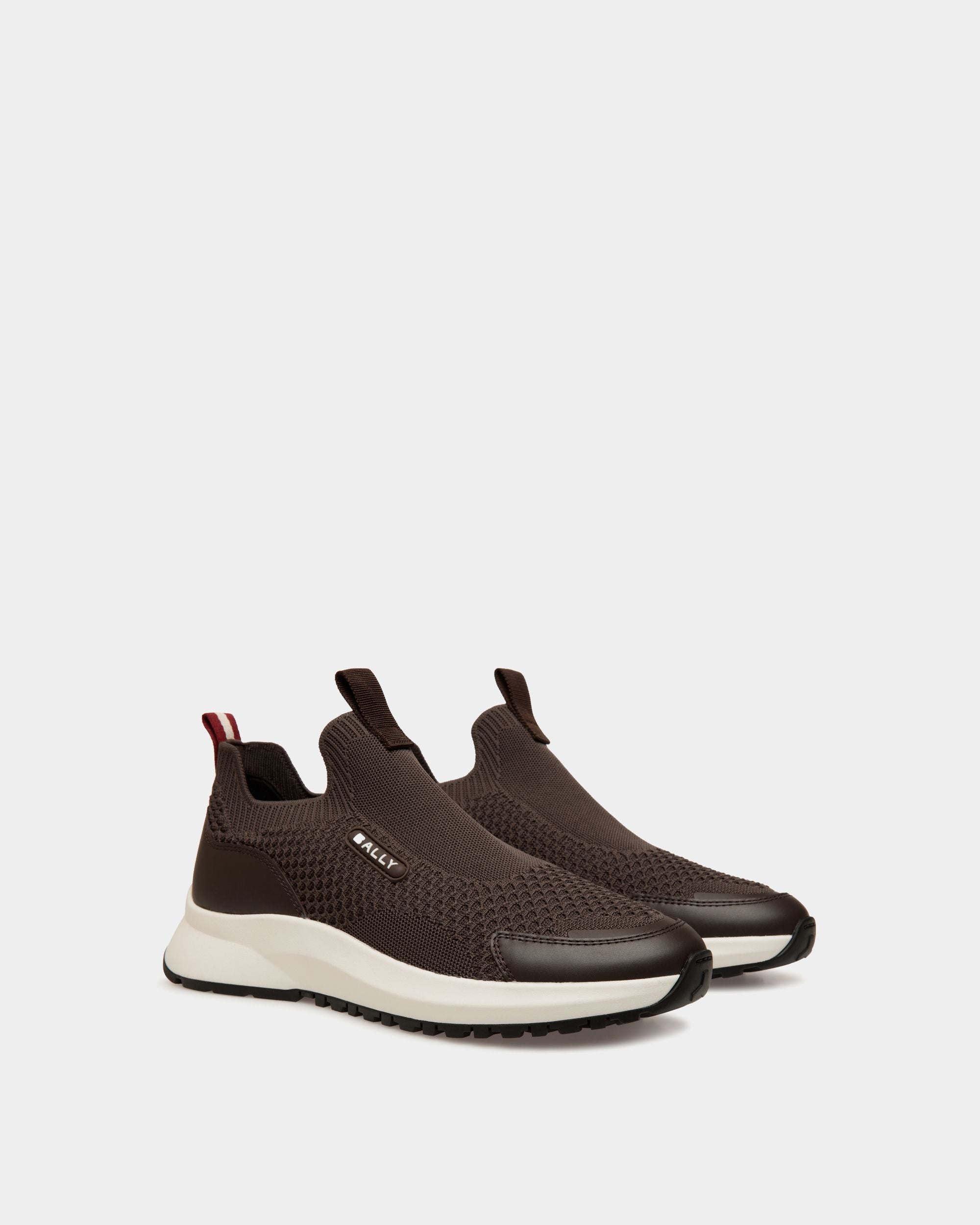 Zapatilla Outline De Punto Ébano - Hombre - Bally - 03