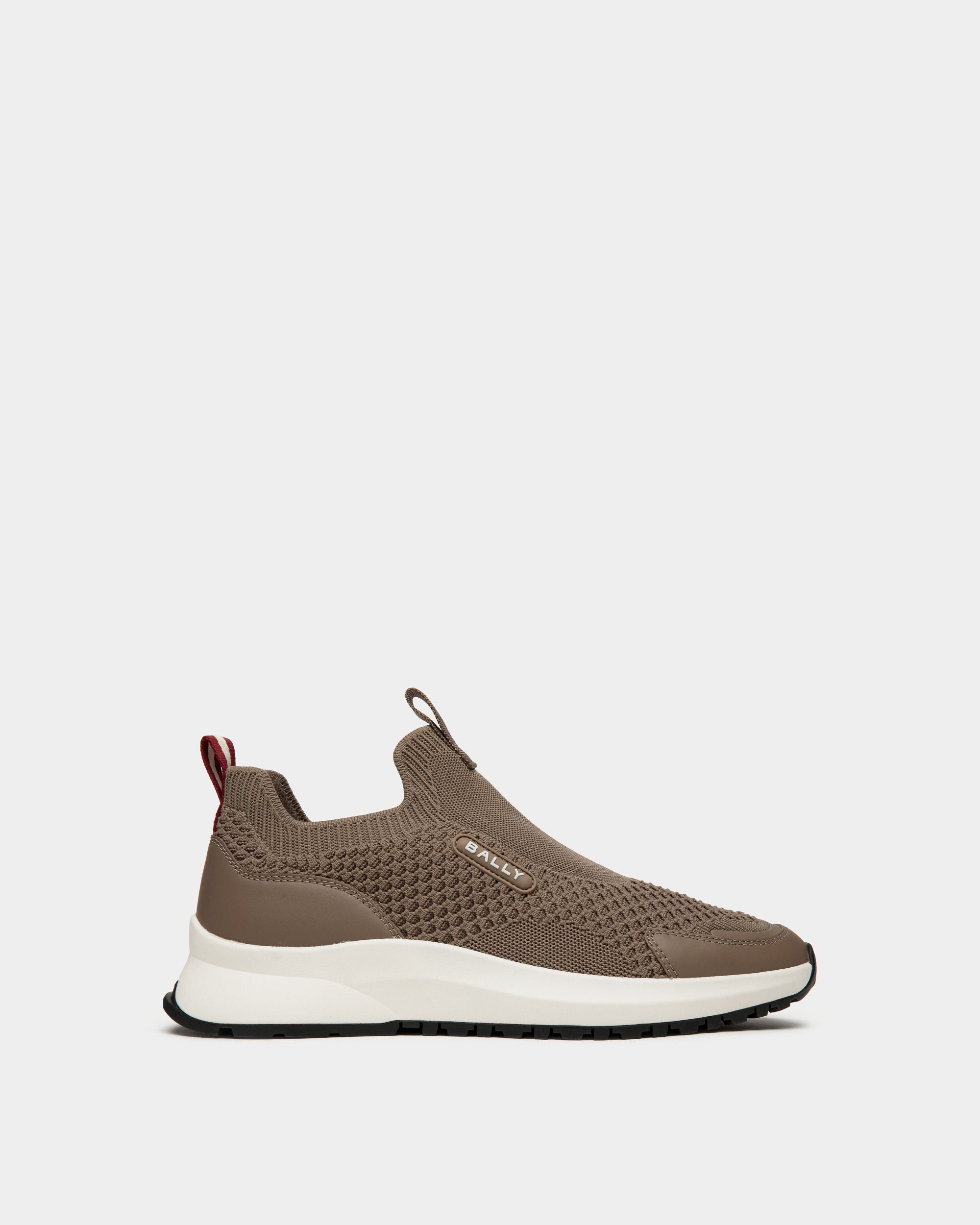 Outline Sneaker Aus Strickgewebe In Taupe - Herren - Bally - 01