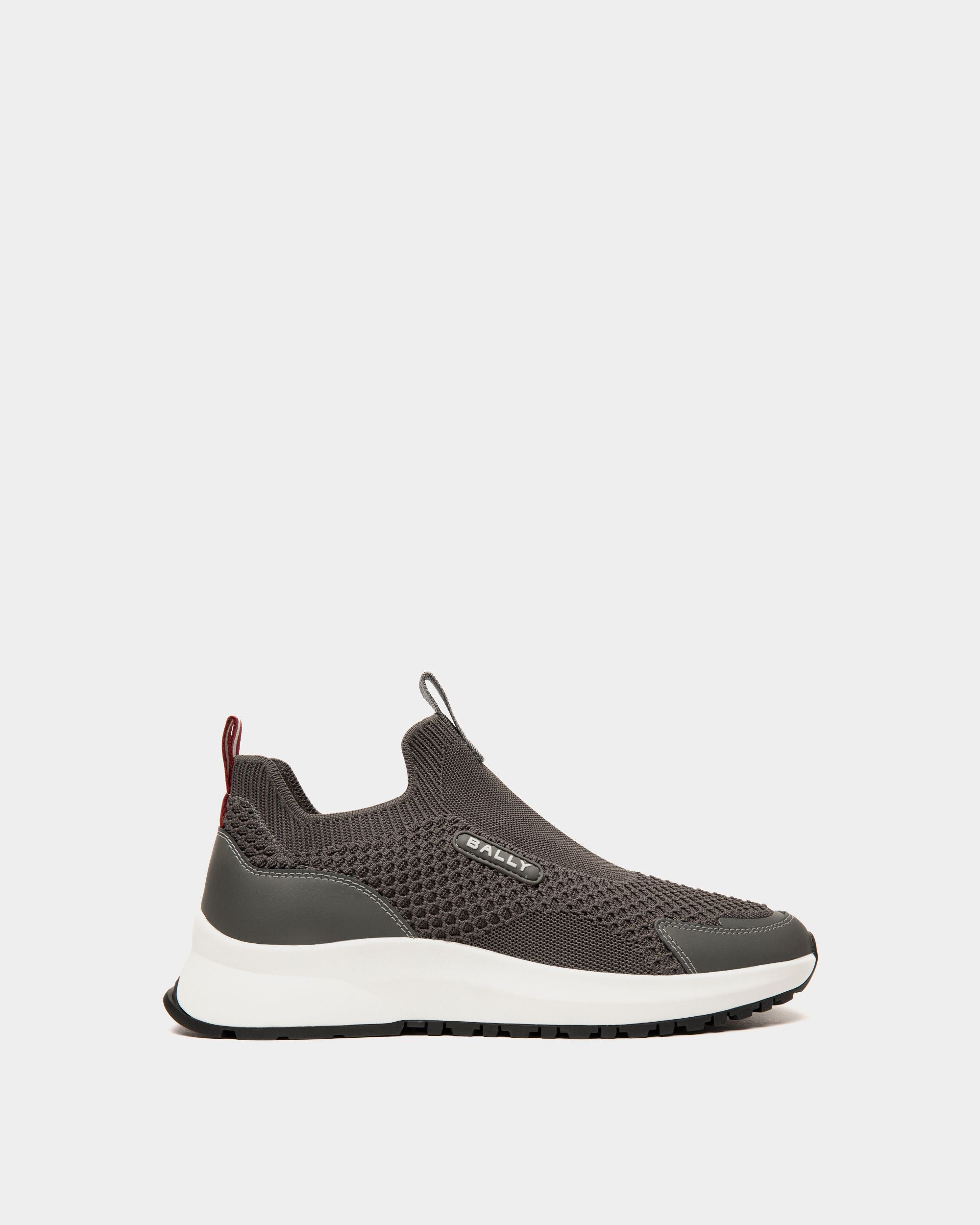 Outline Sneaker In Grey Knit Fabric - Hombre - Bally - 01