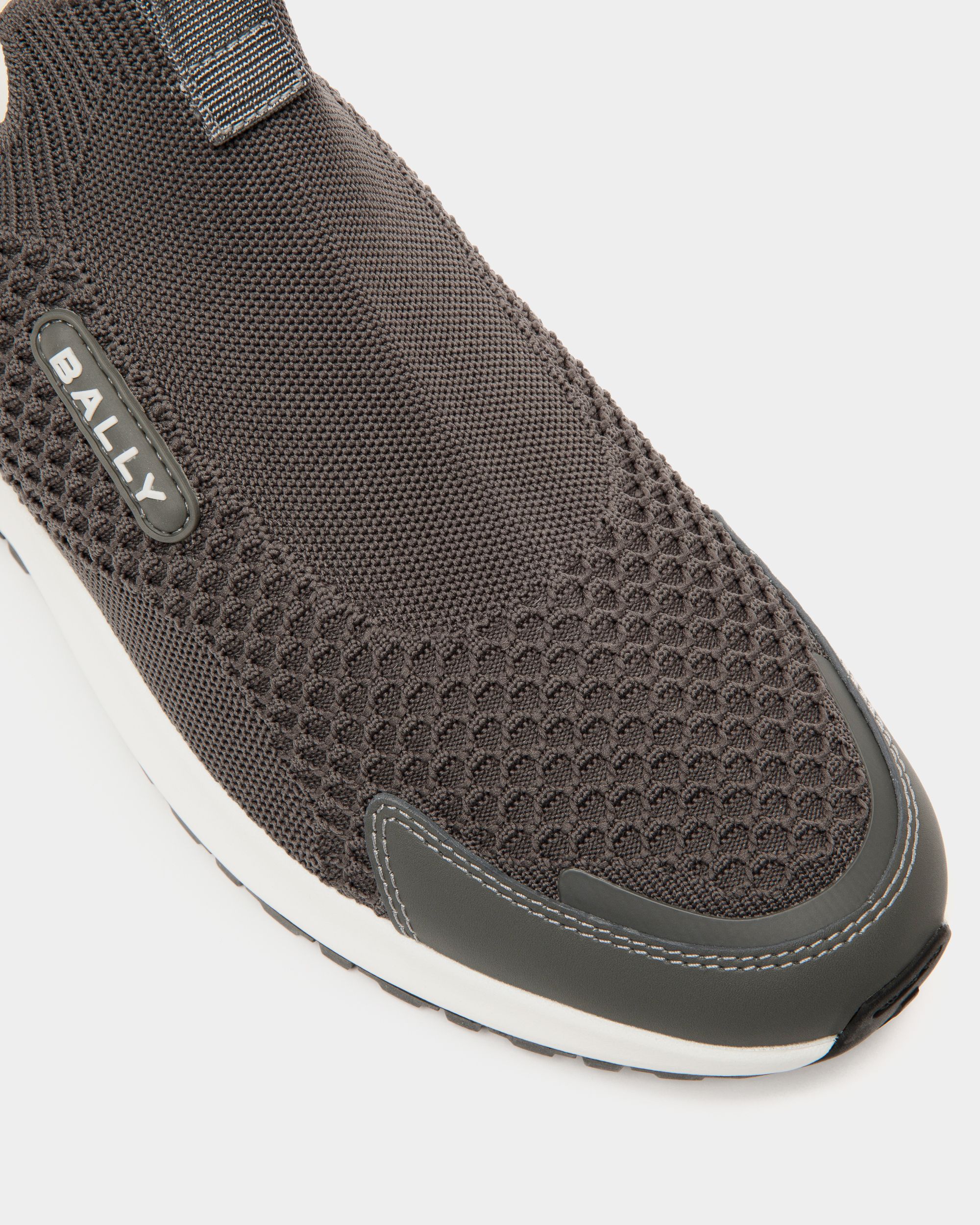 Outline Sneaker In Grey Knit Fabric - Hombre - Bally - 05