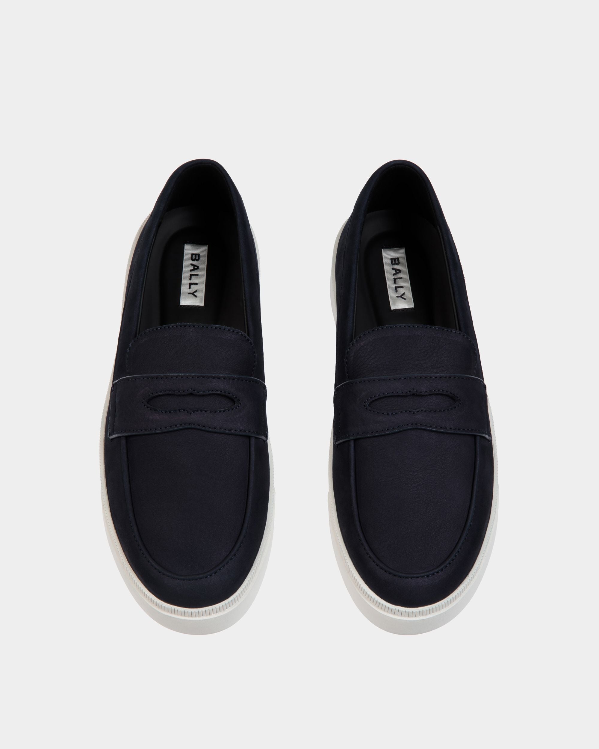 Raise Sneaker Aus Nubukleder In Navy Blue - Herren - Bally - 04