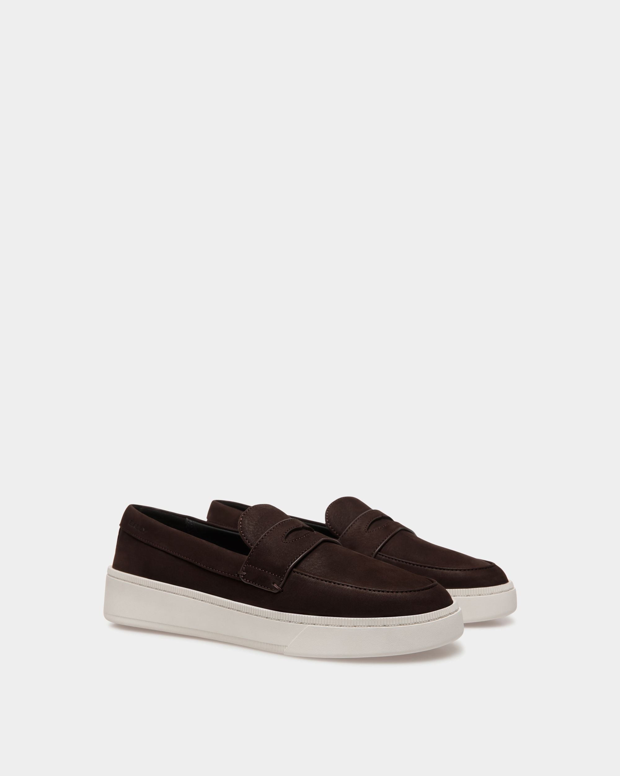 Raise Sneaker Aus Nubukleder In Ebenholzschwarz - Herren - Bally - 03