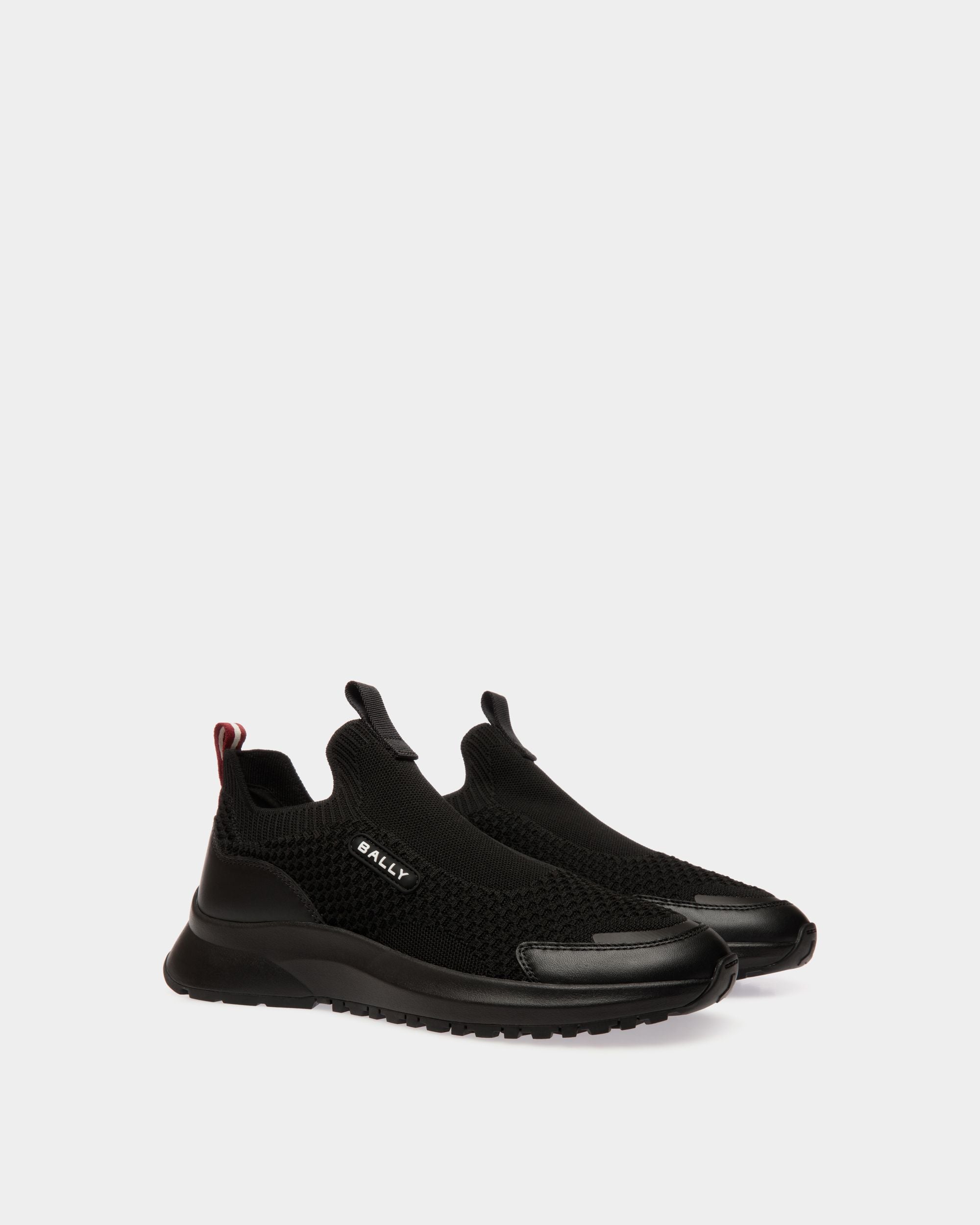 Outline Sneaker in Black Knit - Herren - Bally - 02