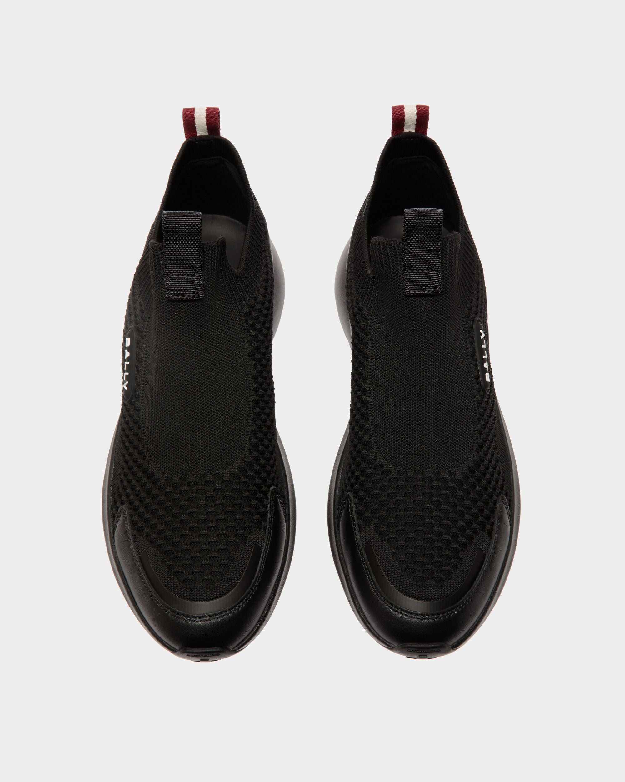 Outline Sneaker in Black Knit - Herren - Bally - 04