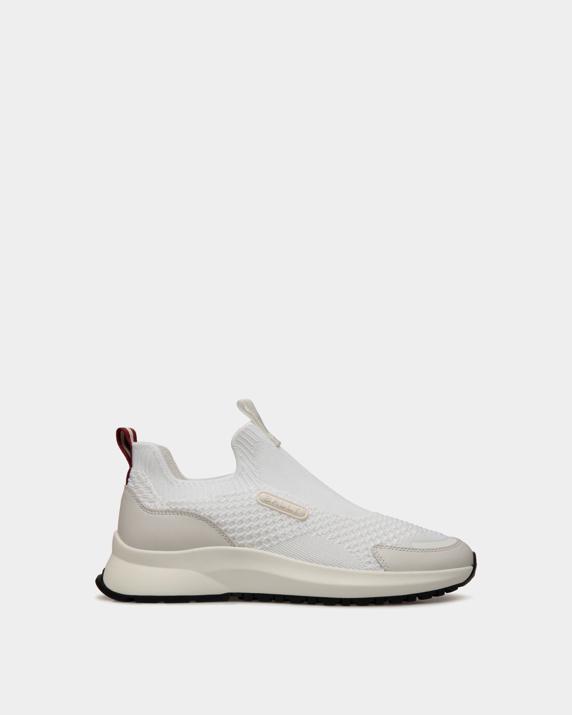 Outline Sneaker in White Knit - Herren - Bally - 01