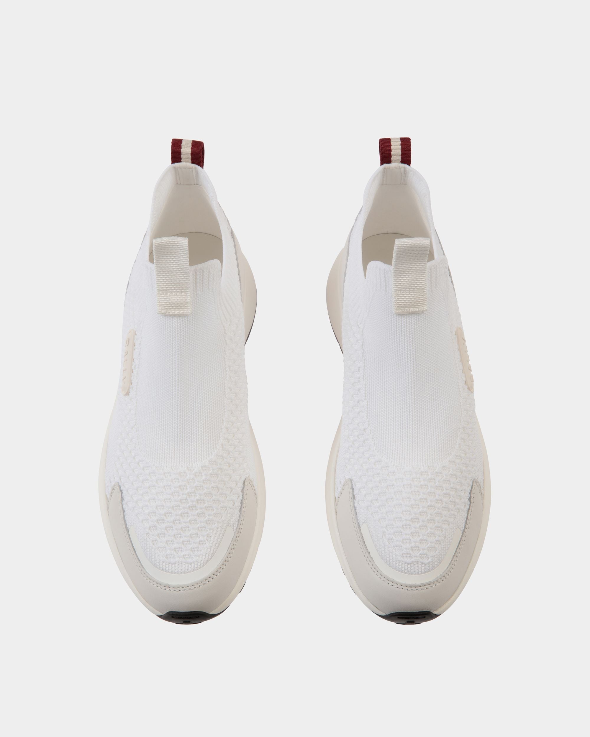 Outline Sneaker in White Knit - Herren - Bally - 04