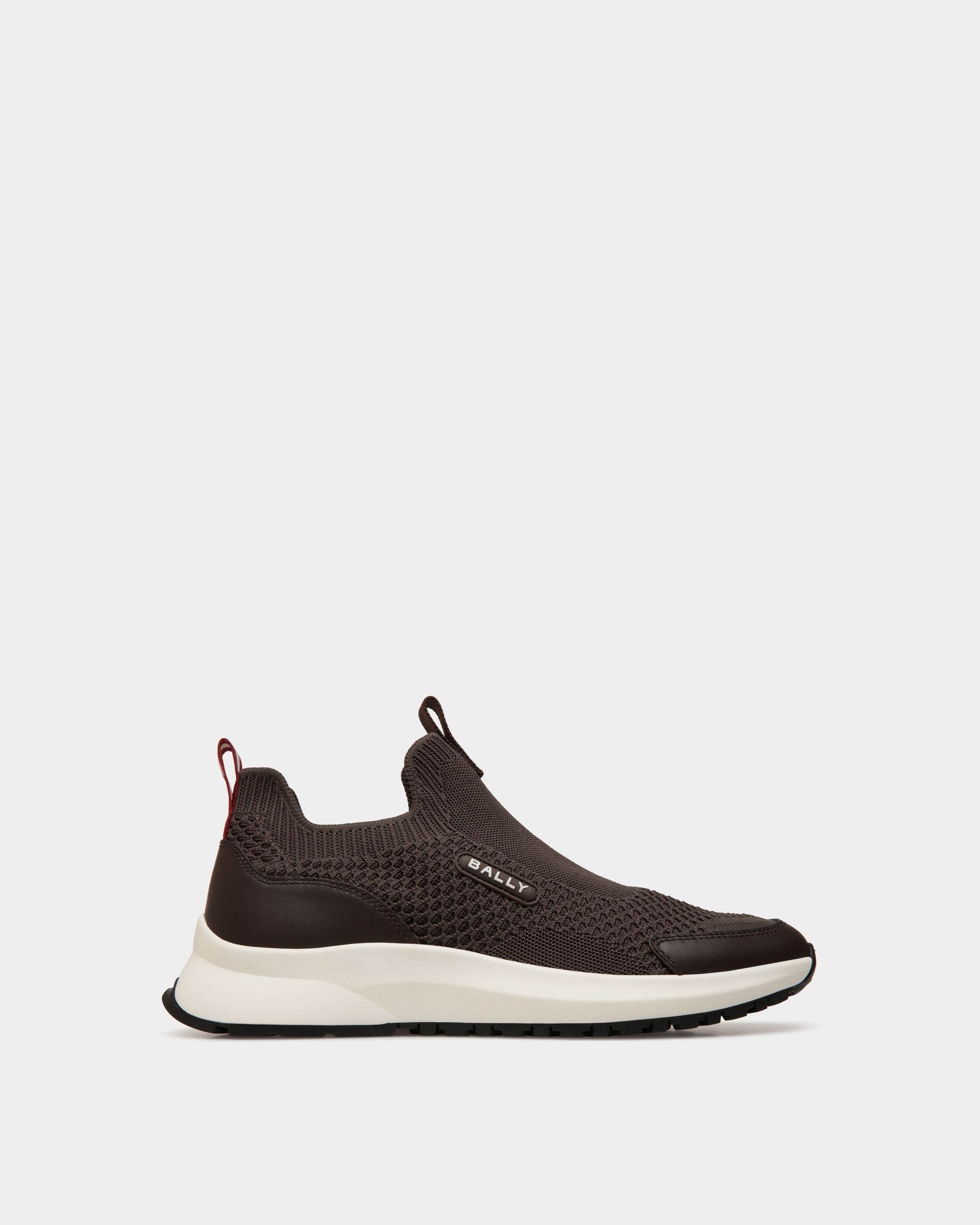 Outline Sneaker in Ebano Knit - Homme - Bally - 01