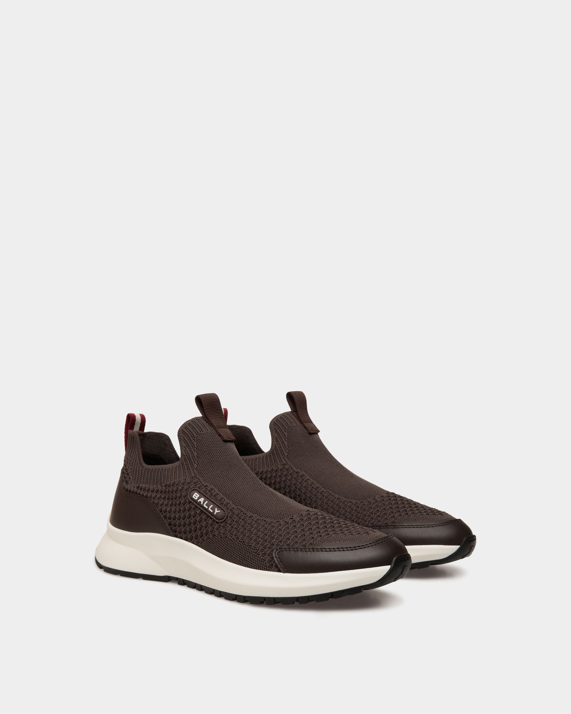 Outline Sneaker in Ebano Knit - Homme - Bally - 02