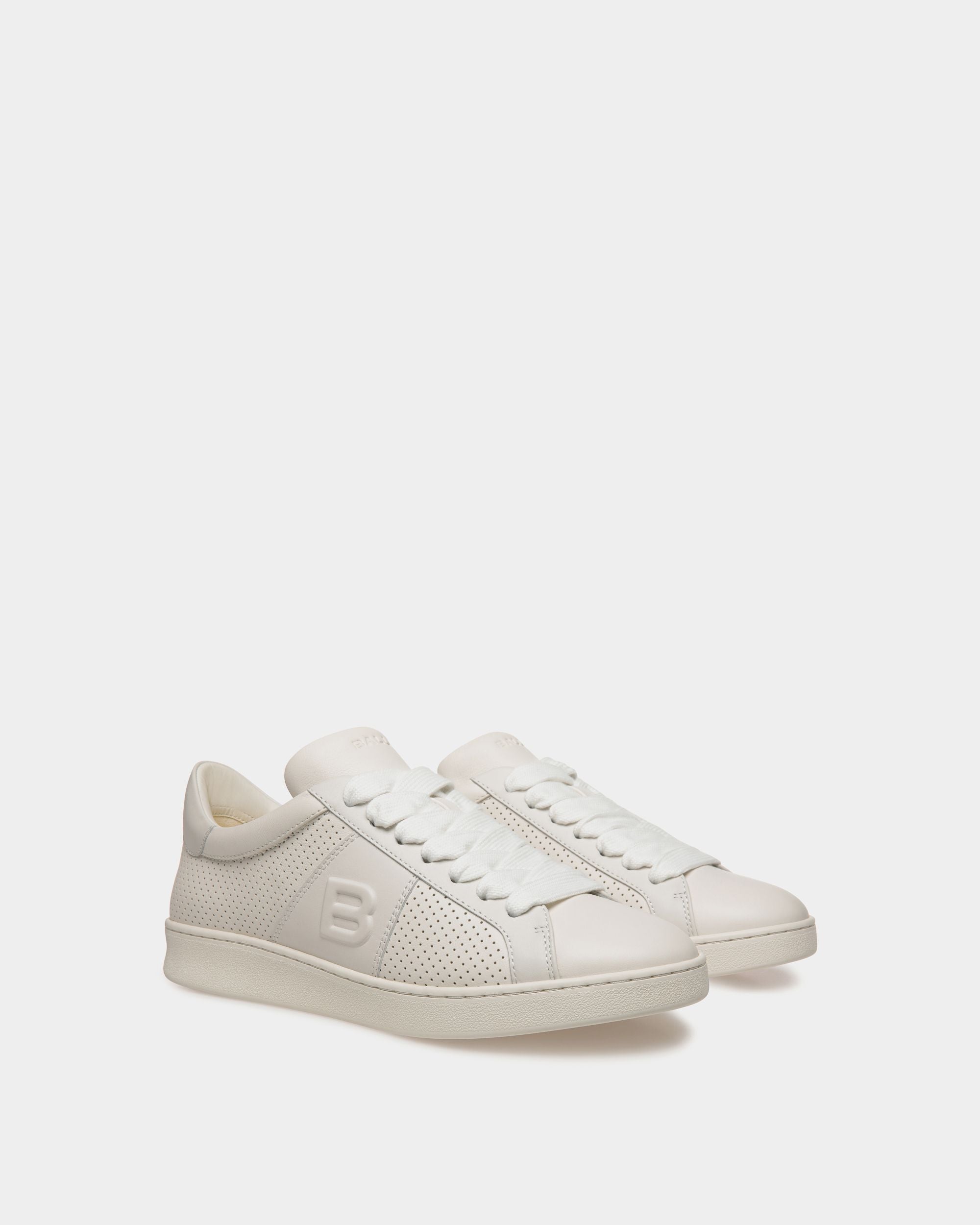 Zapatilla Adrien Brody Travel Collection De Piel Blanca - Hombre - Bally - 03