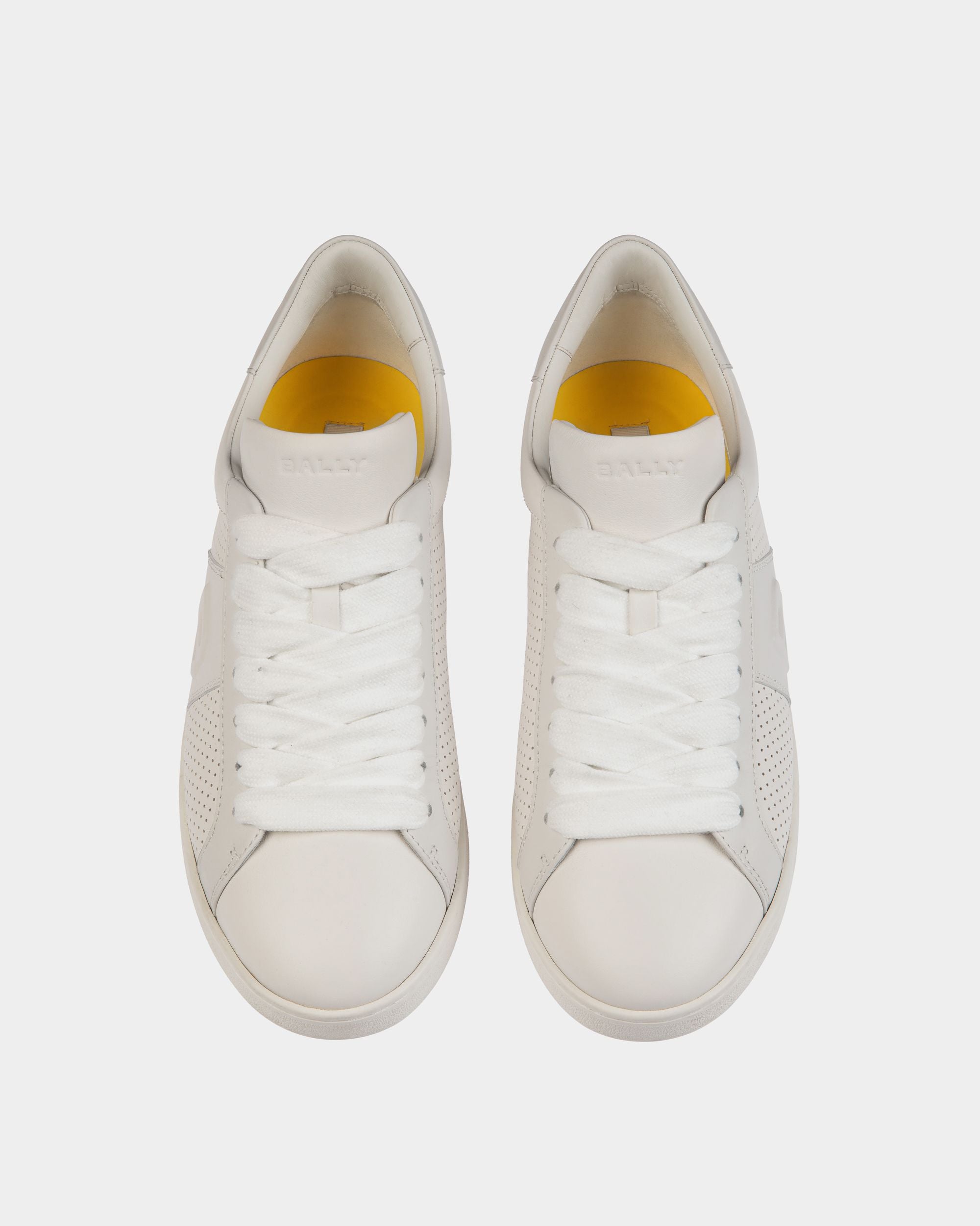 Zapatilla Adrien Brody Travel Collection De Piel Blanca - Hombre - Bally - 05