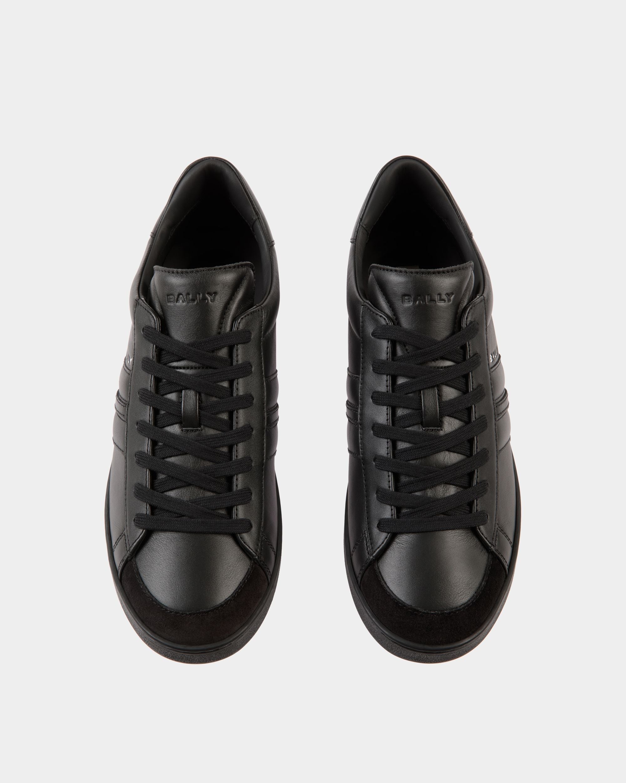 Zapatilla Tennis De Piel Color Negro - Hombre - Bally - 05