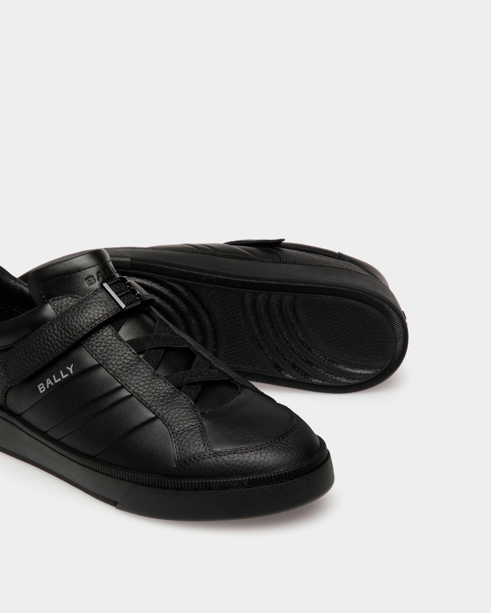 Sneaker Raise En Cuir Noir - Homme - Bally - 04
