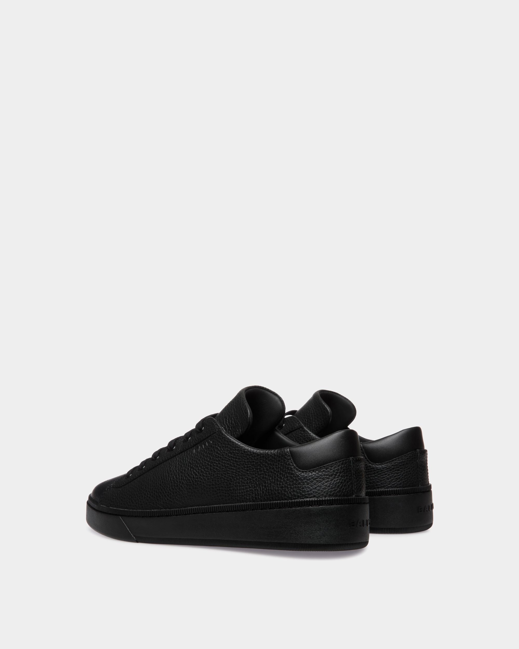 Raise Sneaker in Black Grained Leather - Homme - Bally - 04