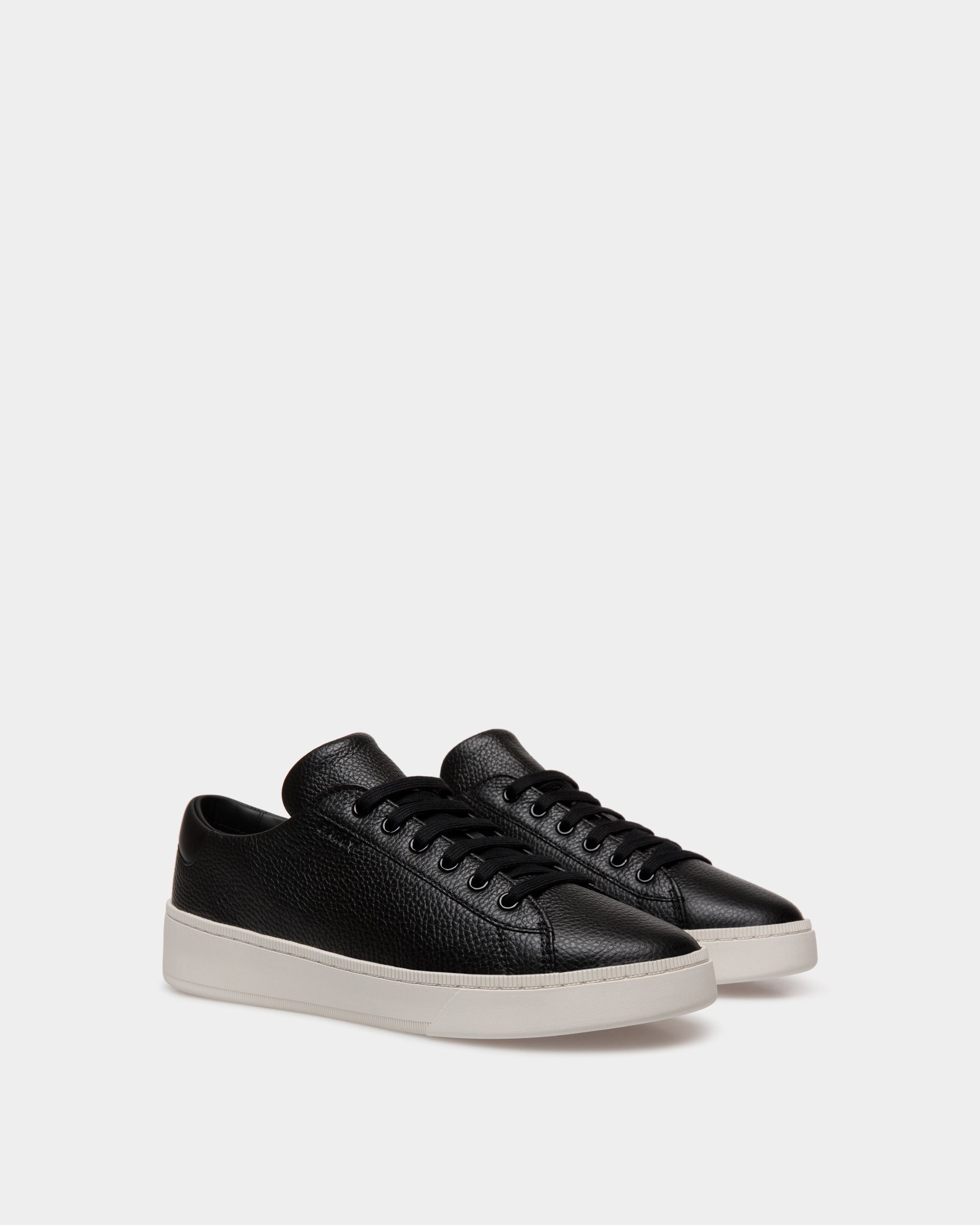 Raise Sneaker Aus Genarbtem Leder In Schwarz - Herren - Bally - 02
