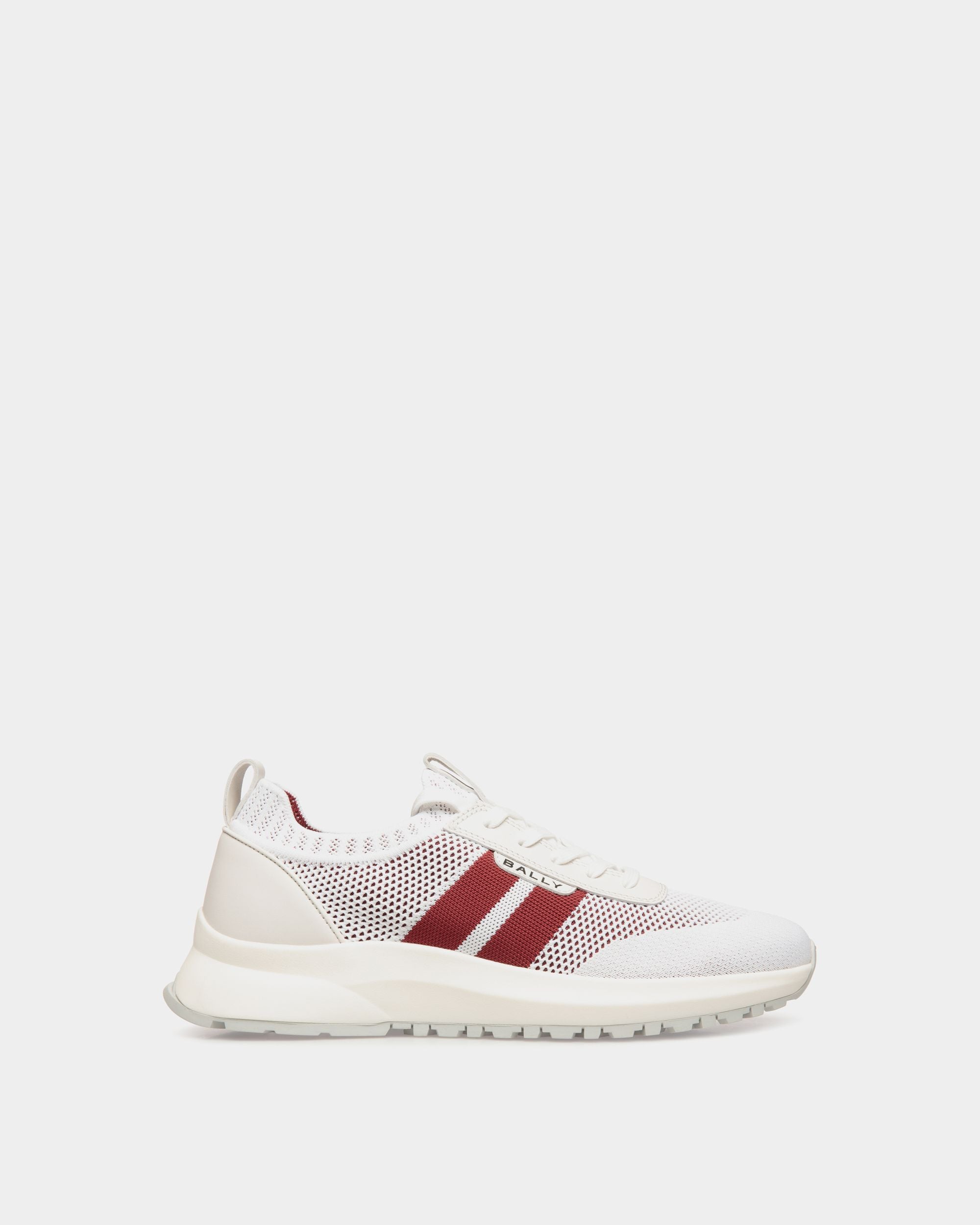 Sneaker Outline En Maille Blanche - Homme - Bally - 01