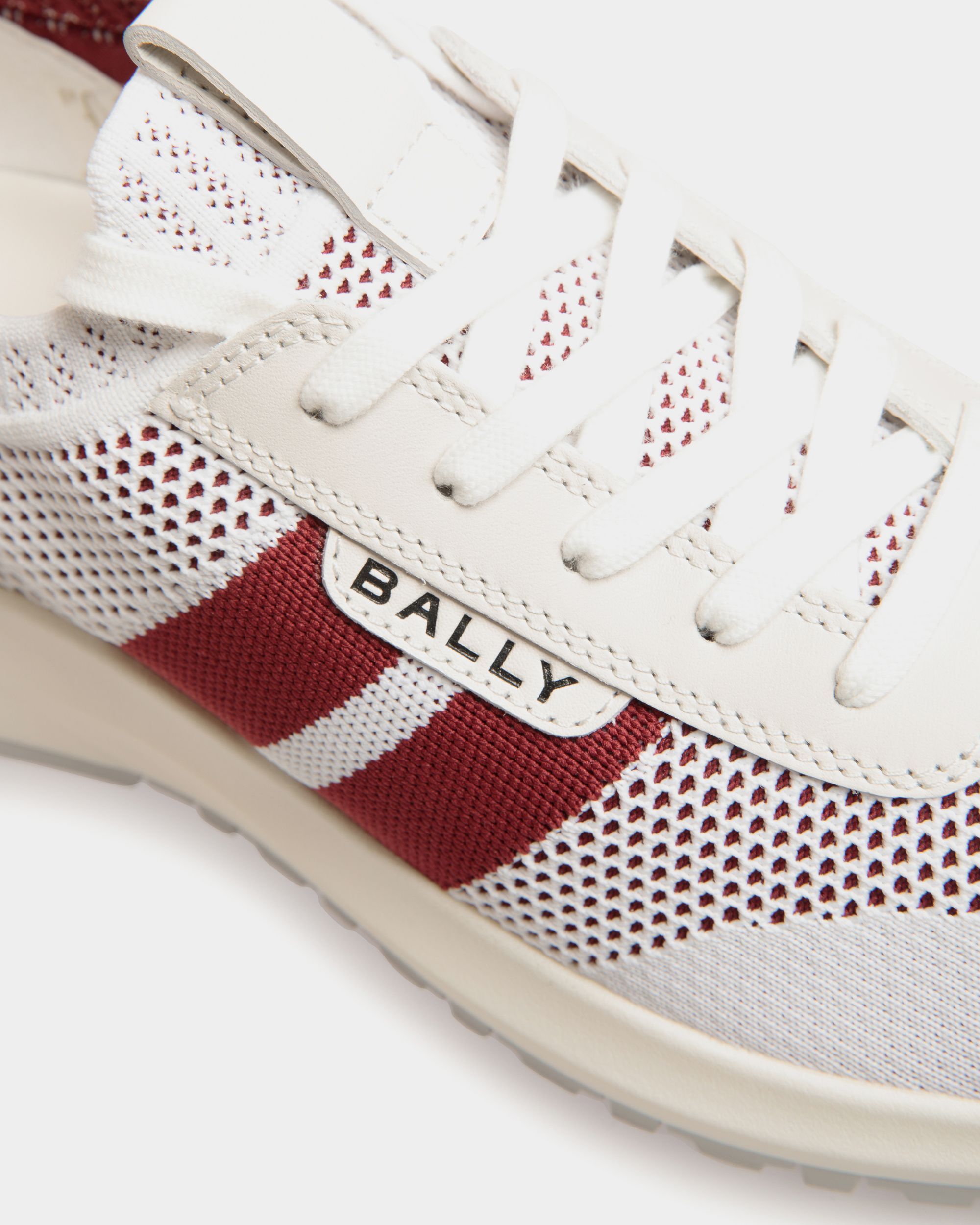 Sneaker Outline En Maille Blanche - Homme - Bally - 06