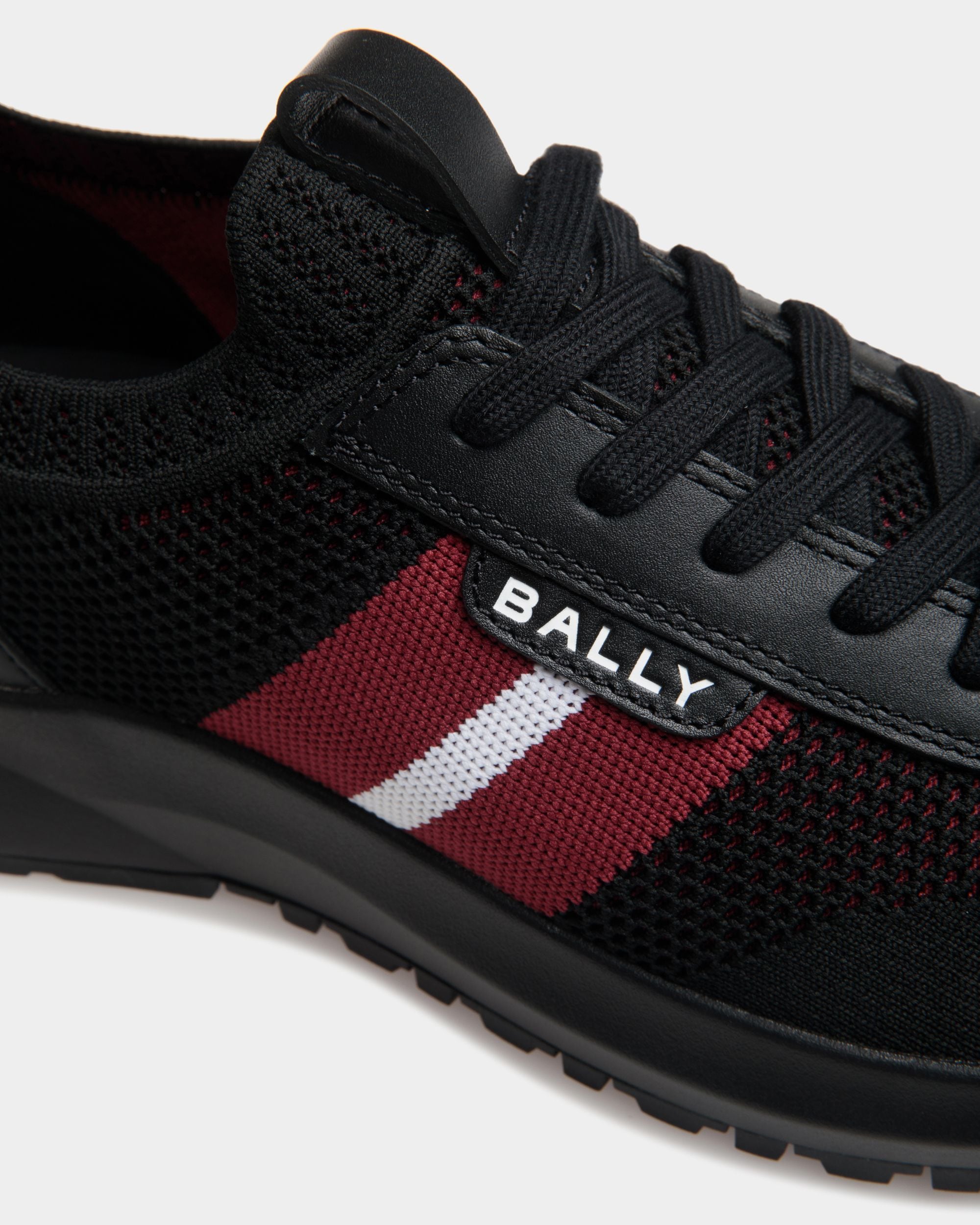 Outline Sneaker Aus Schwarzem Strickgewebe - Herren - Bally - 05
