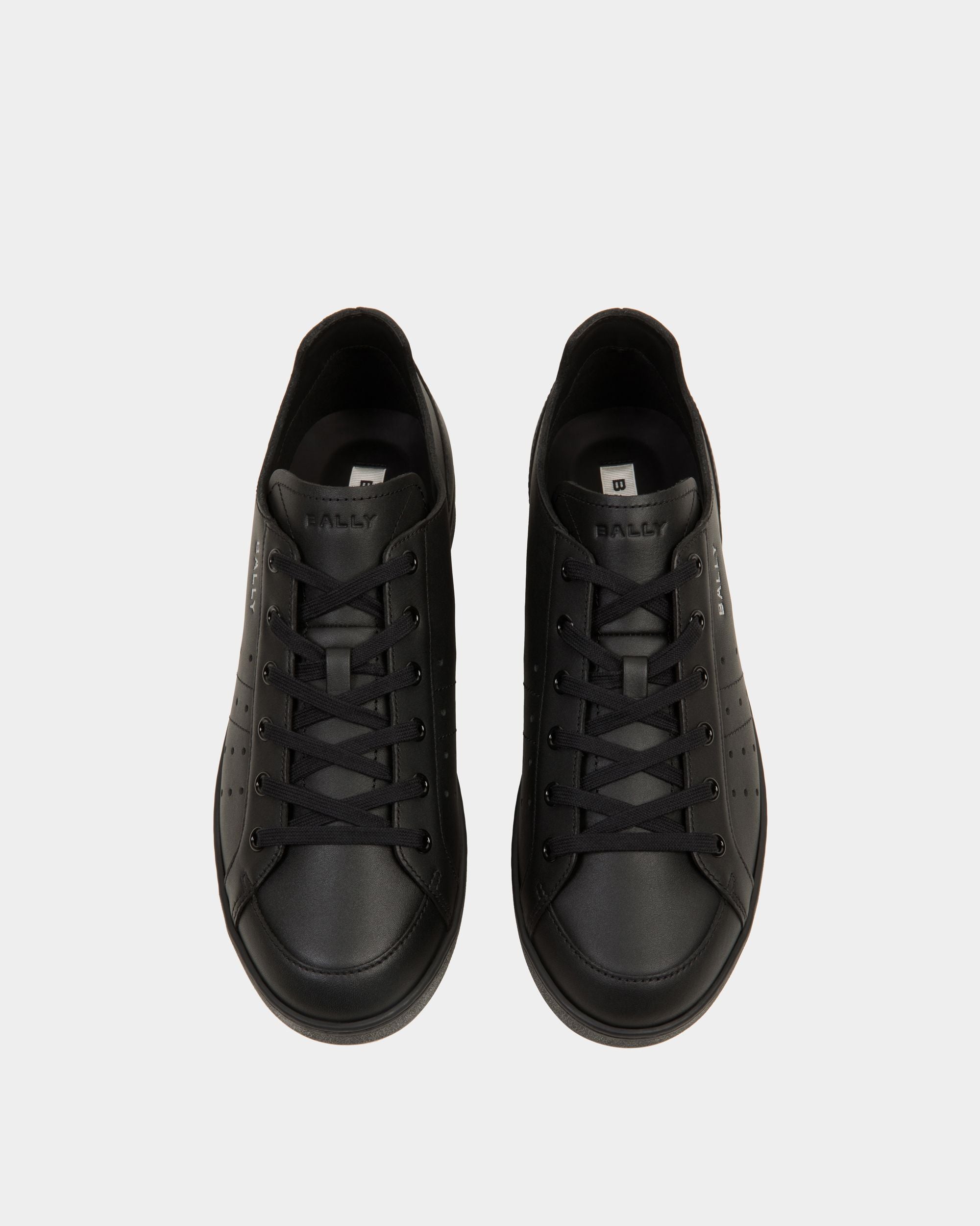 Sneaker Tennis En Cuir Noir - Homme - Bally - 05