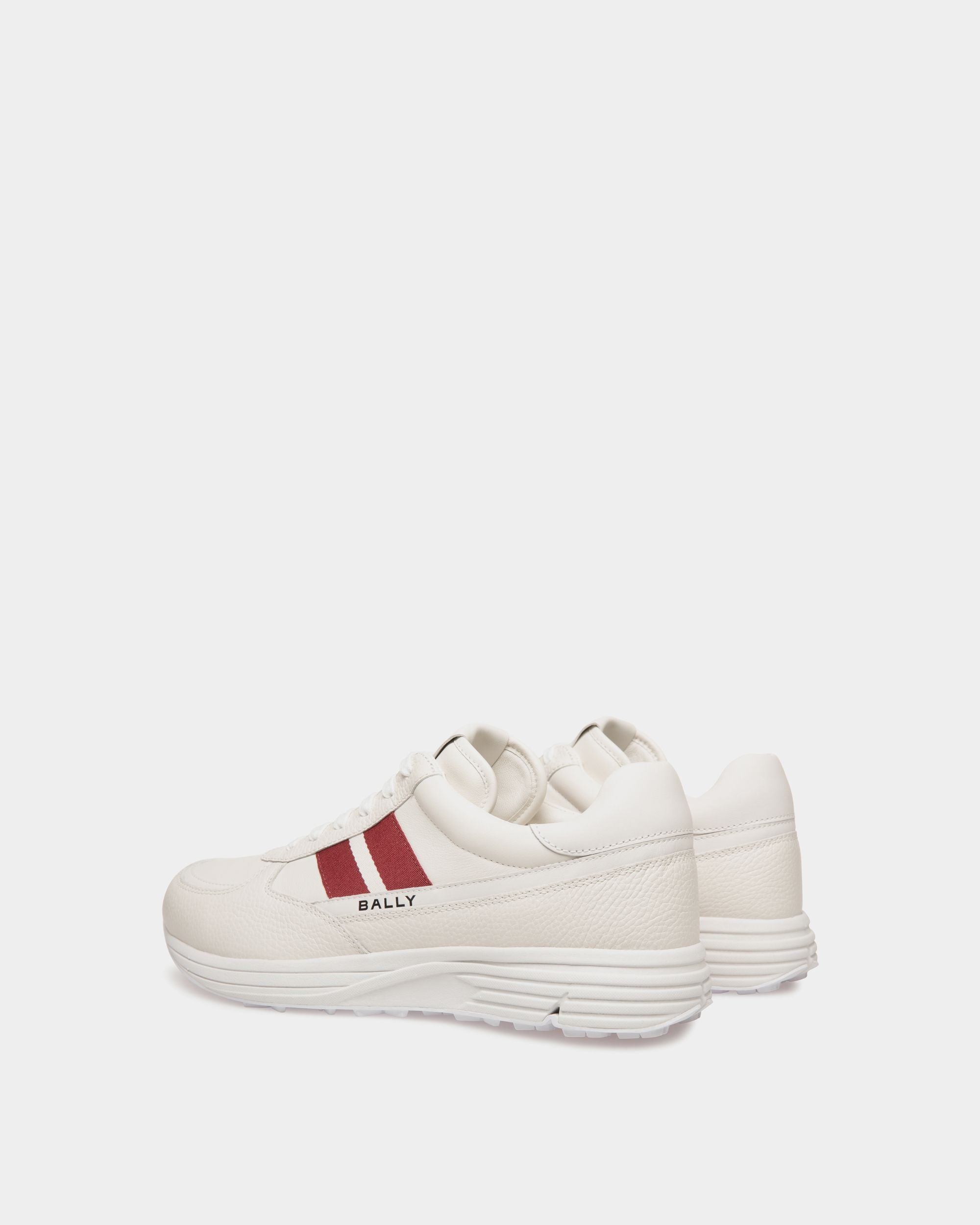 Golf Capsule Sneaker in White Grained Leather - Homme - Bally - 03
