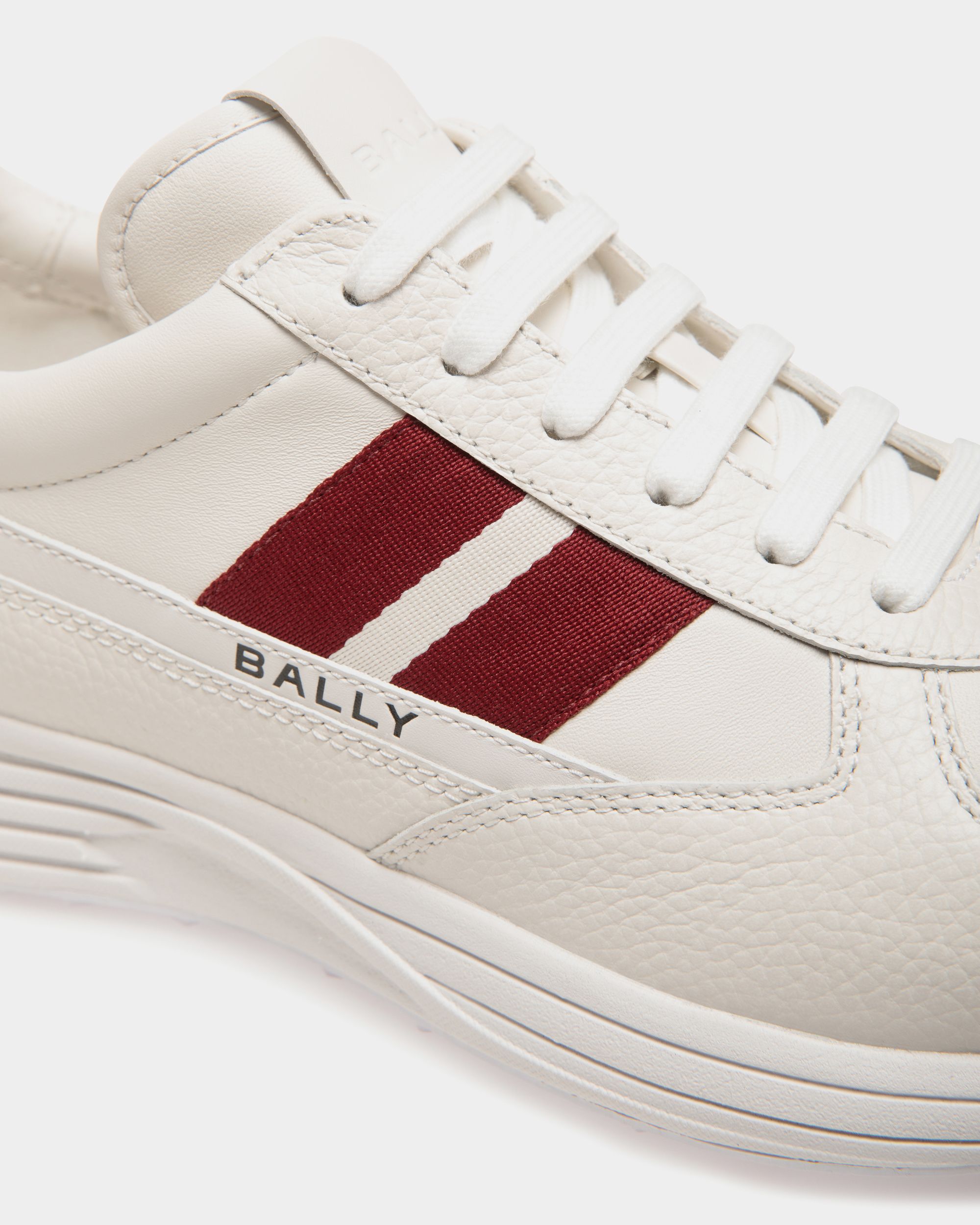 Golf Capsule Sneaker in White Grained Leather - Homme - Bally - 05