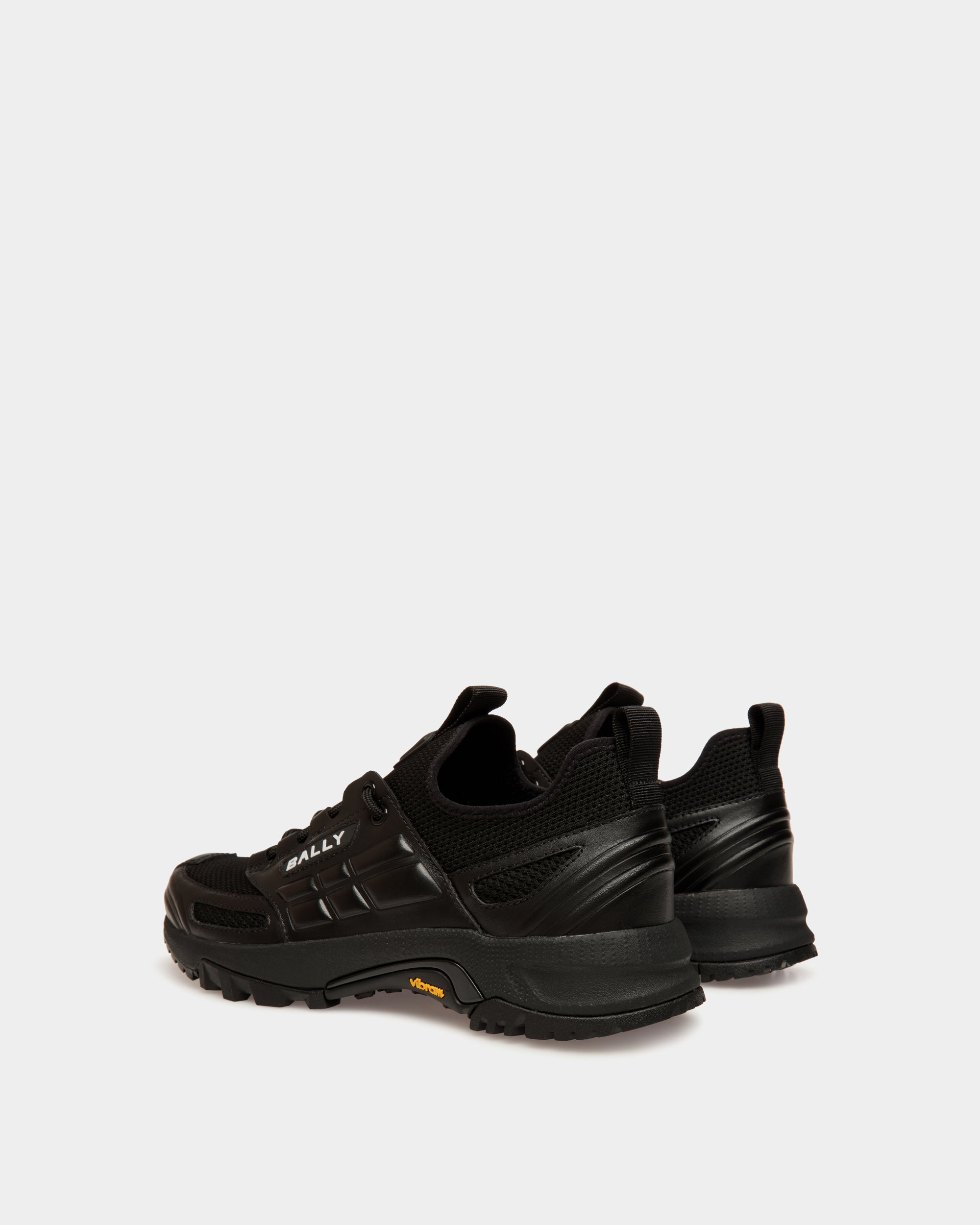 Faster Sneaker Aus Schwarzem Strickgewebe - Herren - Bally - 03