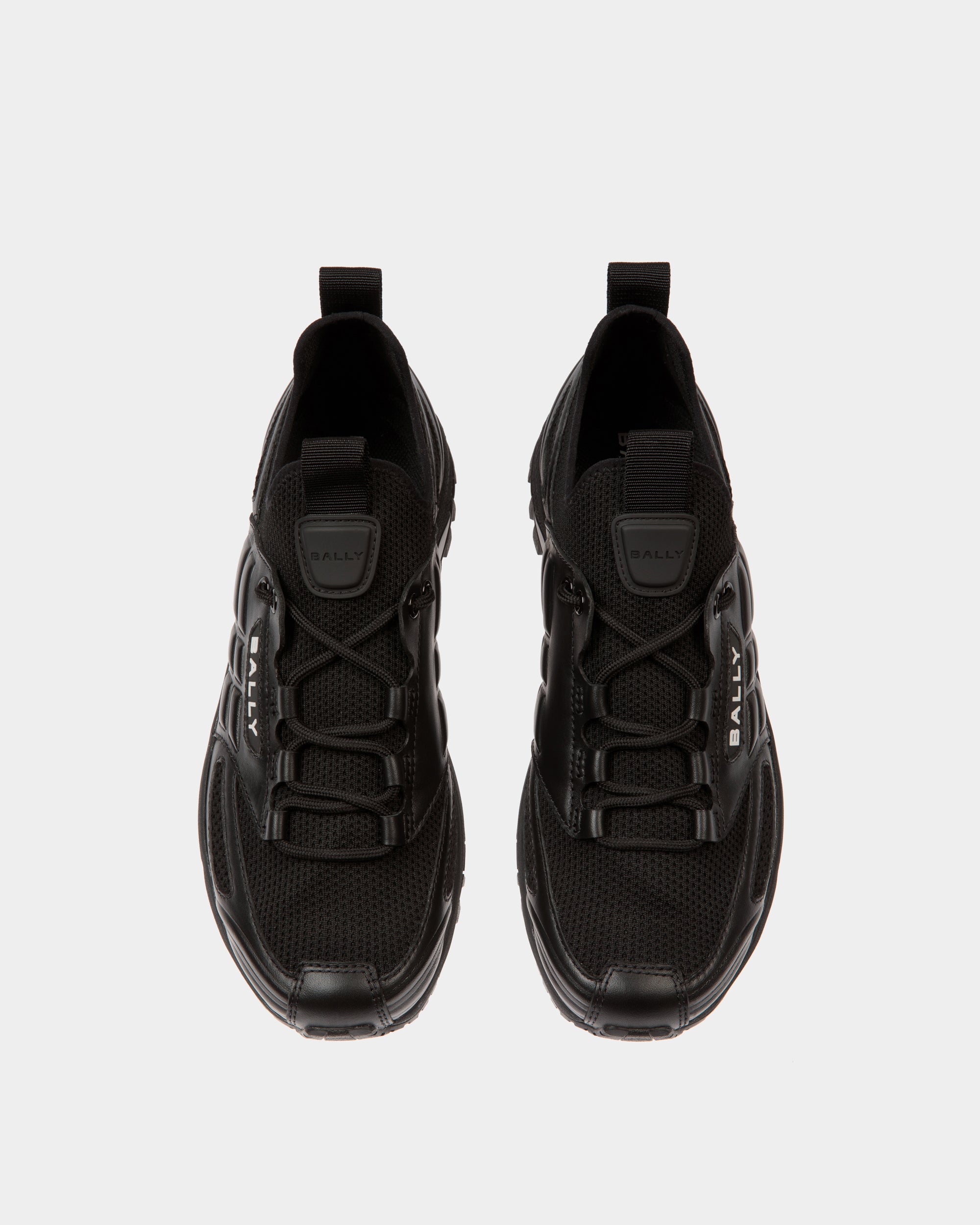 Faster Sneaker Aus Schwarzem Strickgewebe - Herren - Bally - 04