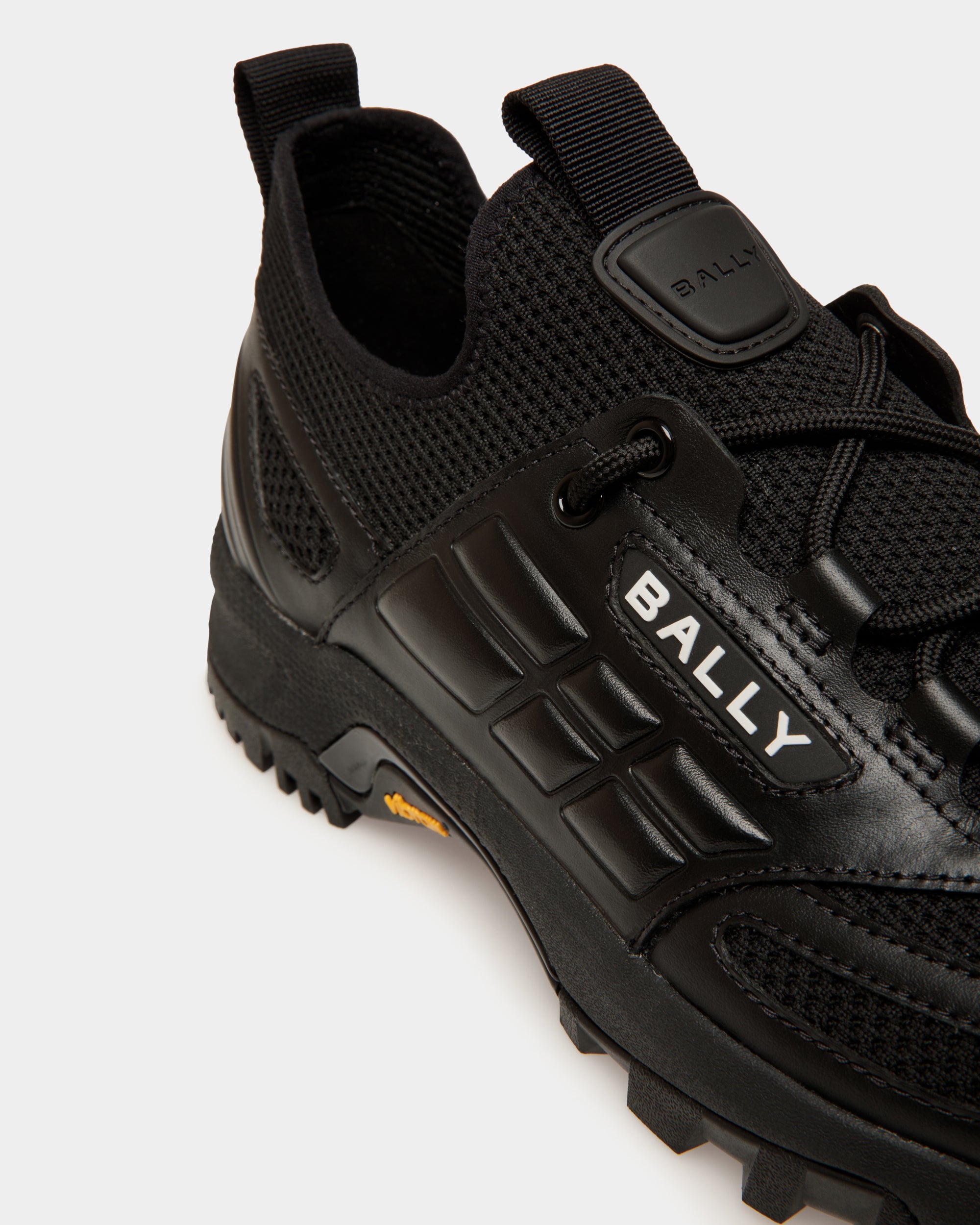Faster Sneaker Aus Schwarzem Strickgewebe - Herren - Bally - 05