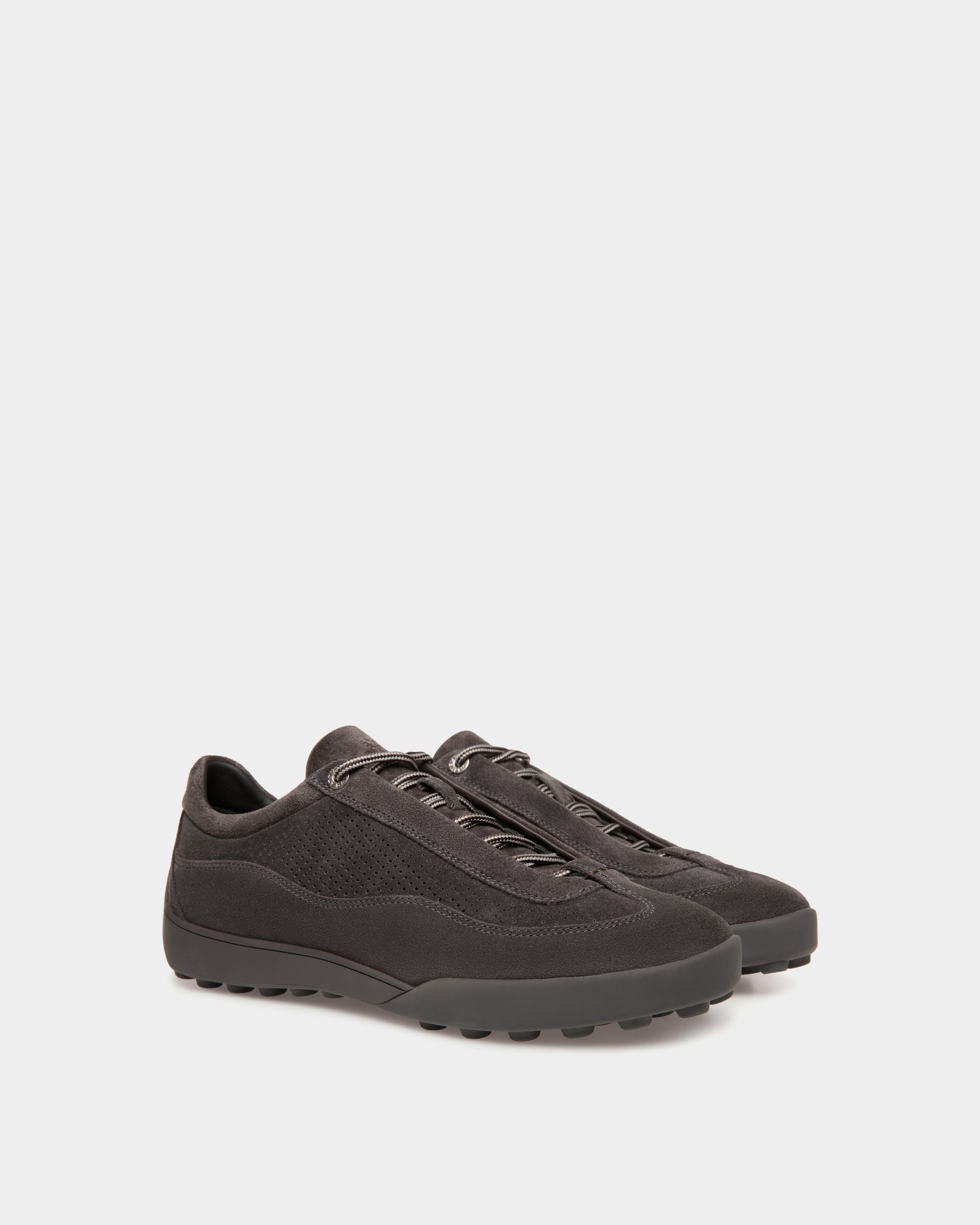 Sneaker Manto Runner En Daim Dark Grey - Homme - Bally - 02