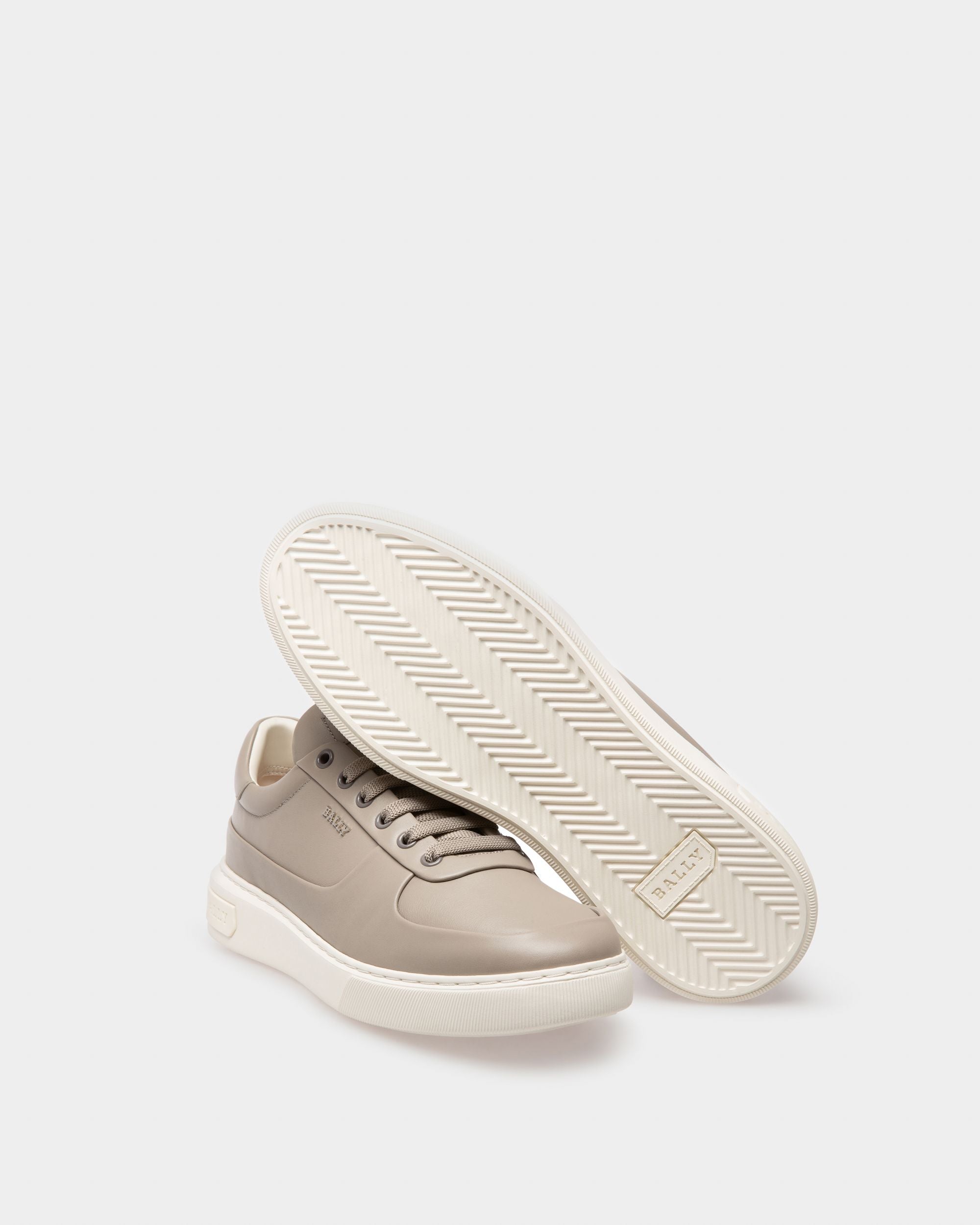 Manny Sneaker Aus Grauem Leder - Herren - Bally - 05